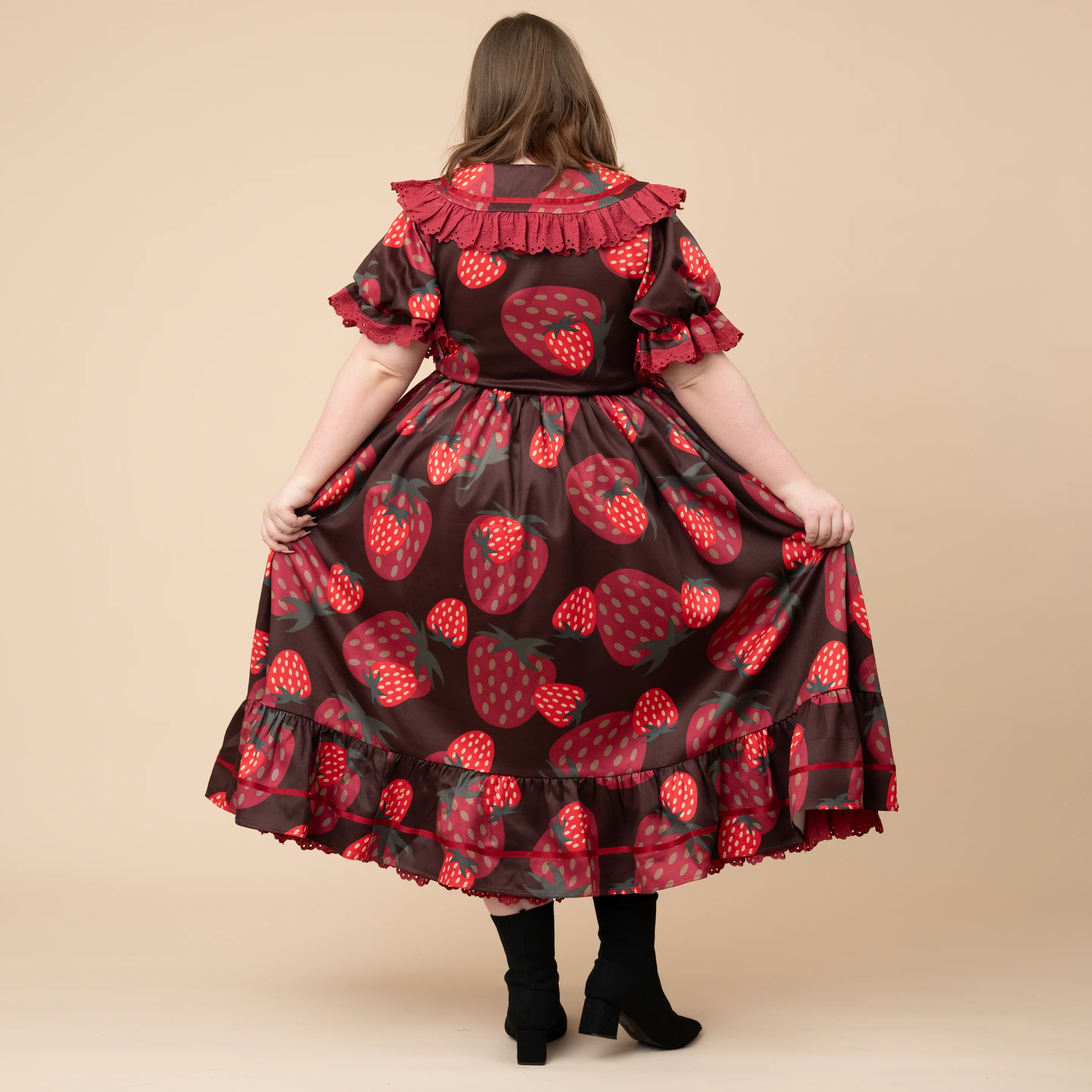 Chocolate Strawberry Cottage Dress - Image 11