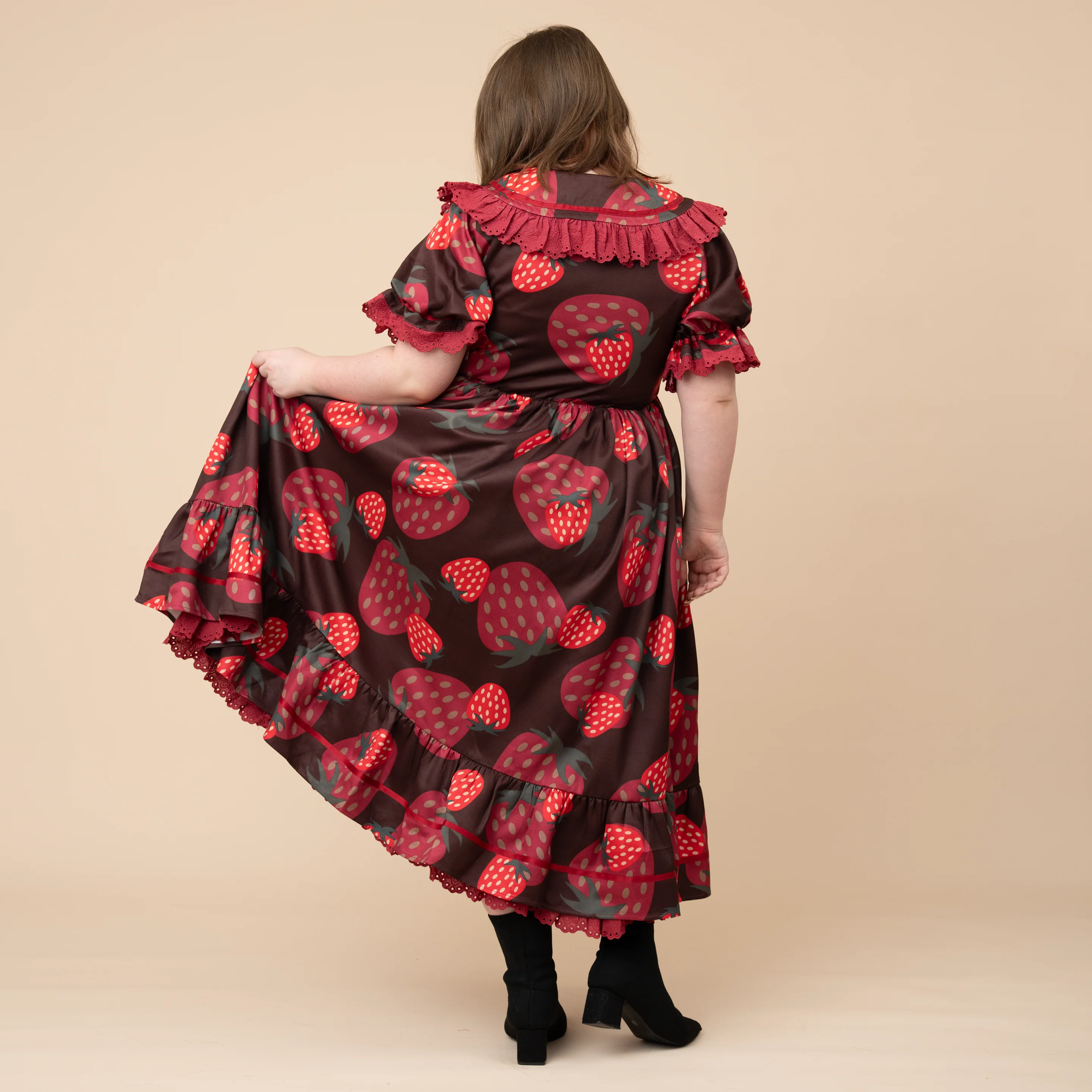 Chocolate Strawberry Cottage Dress - Image 13