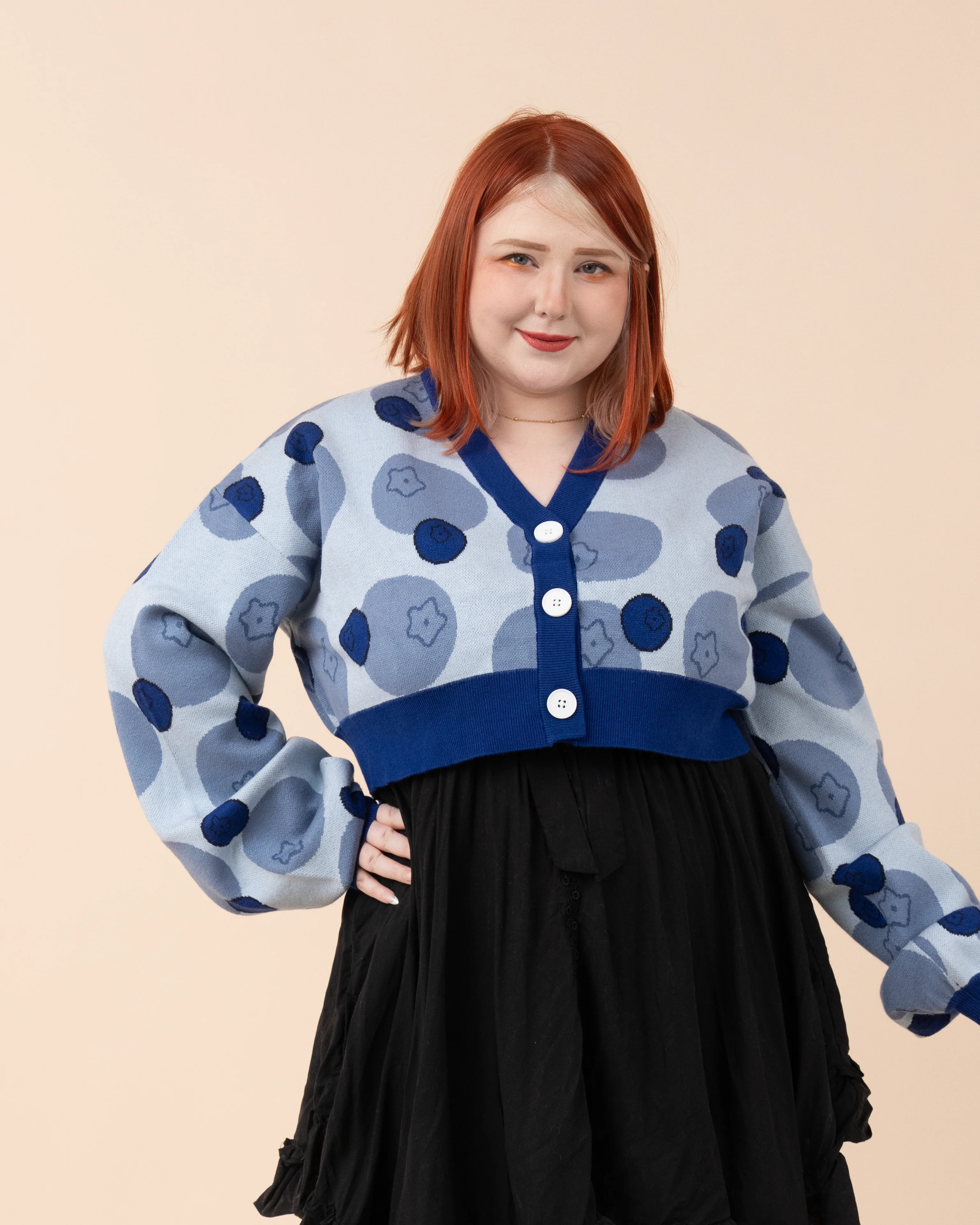 Cropped Blueberry Cardigan - Image 11