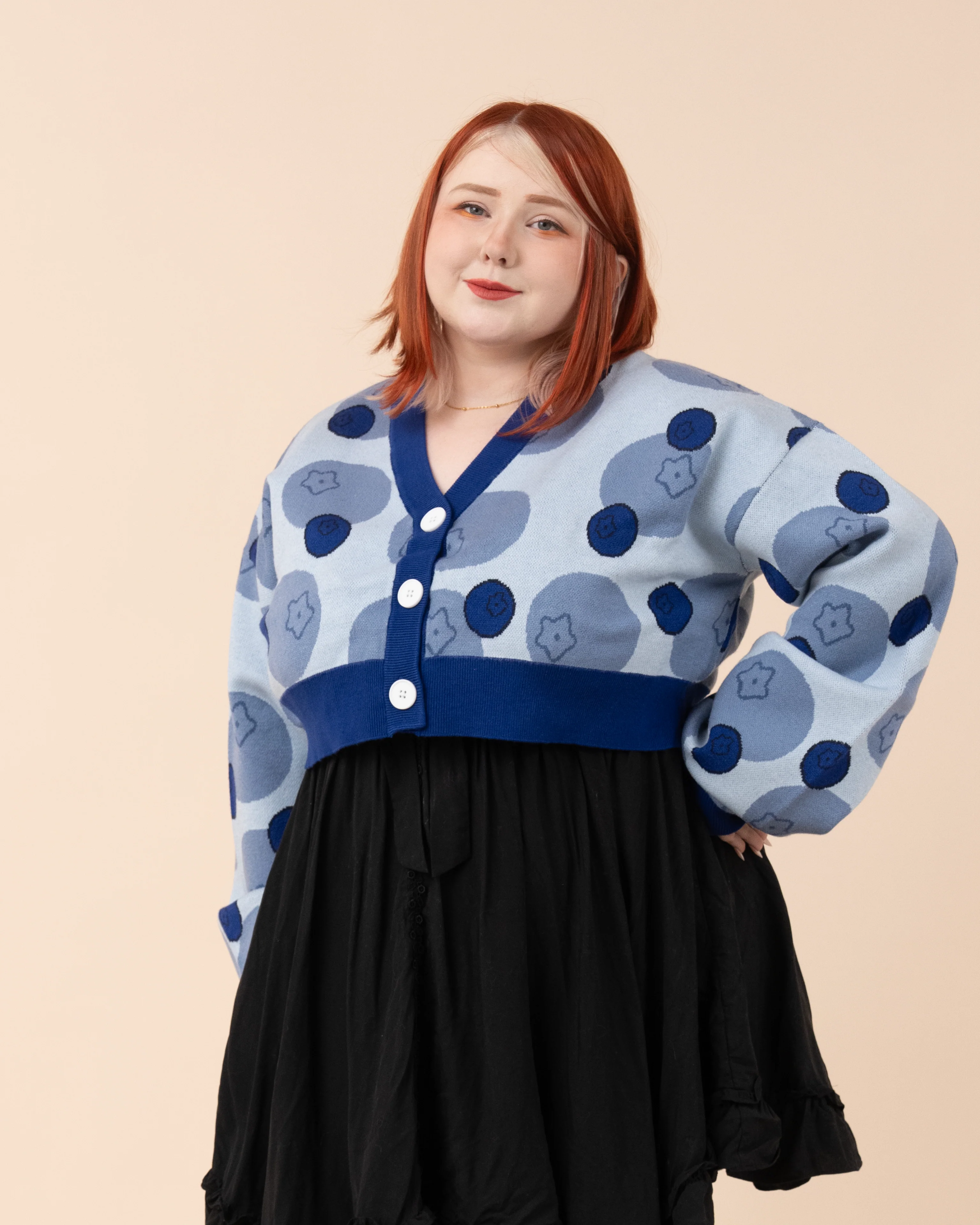 Cropped Blueberry Cardigan - Image 7