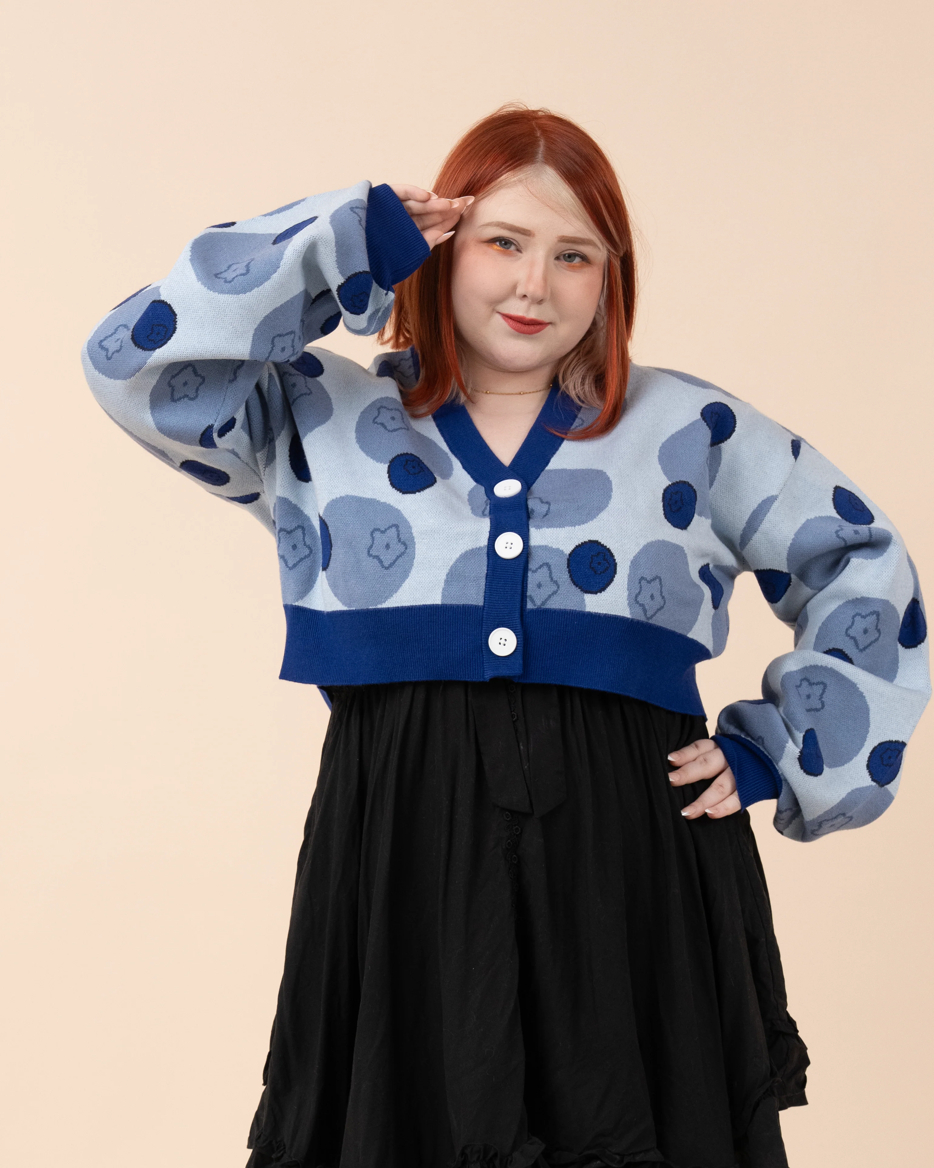 Cropped Blueberry Cardigan - Image 9