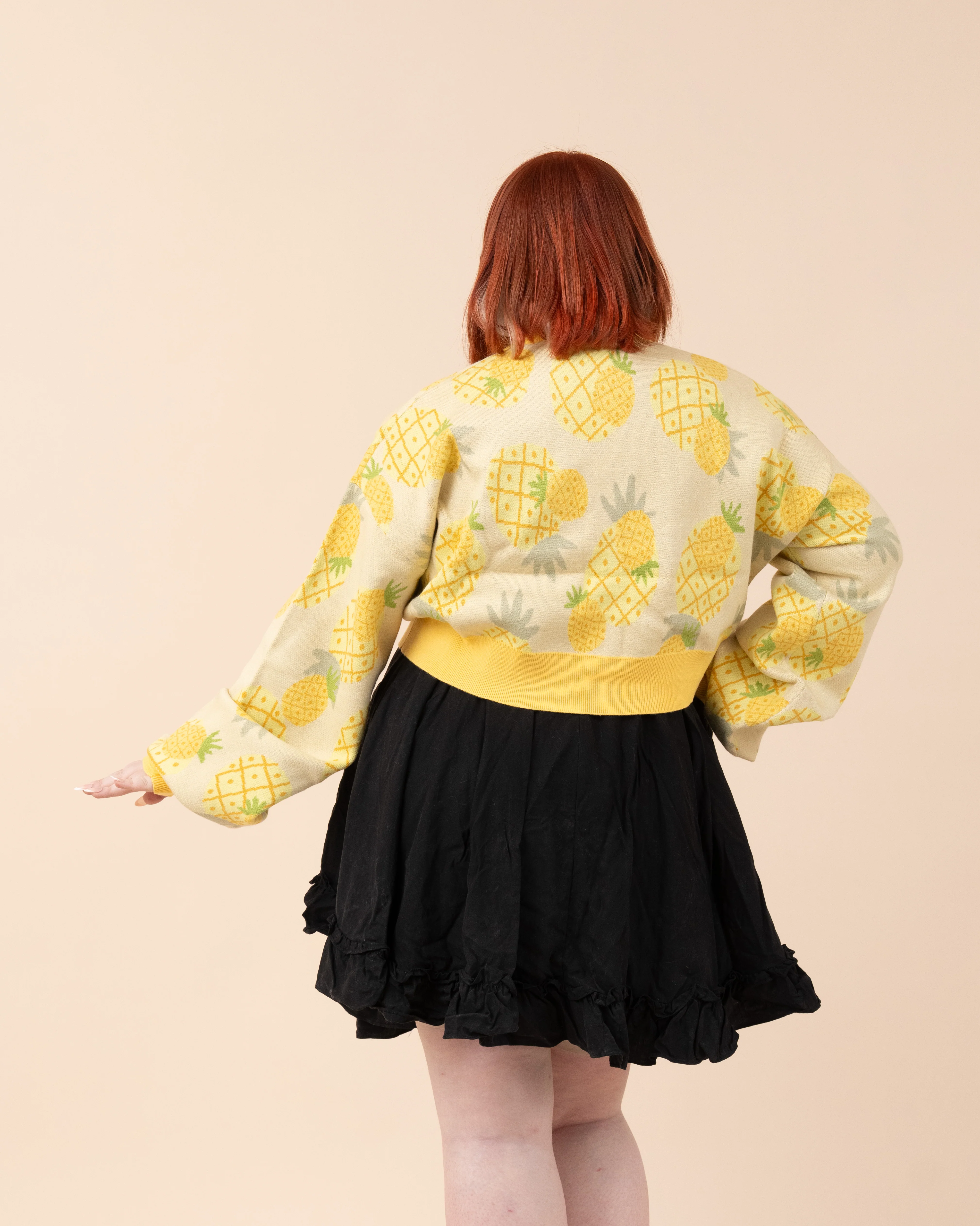 Cropped Pineapple Cardigan - Image 9