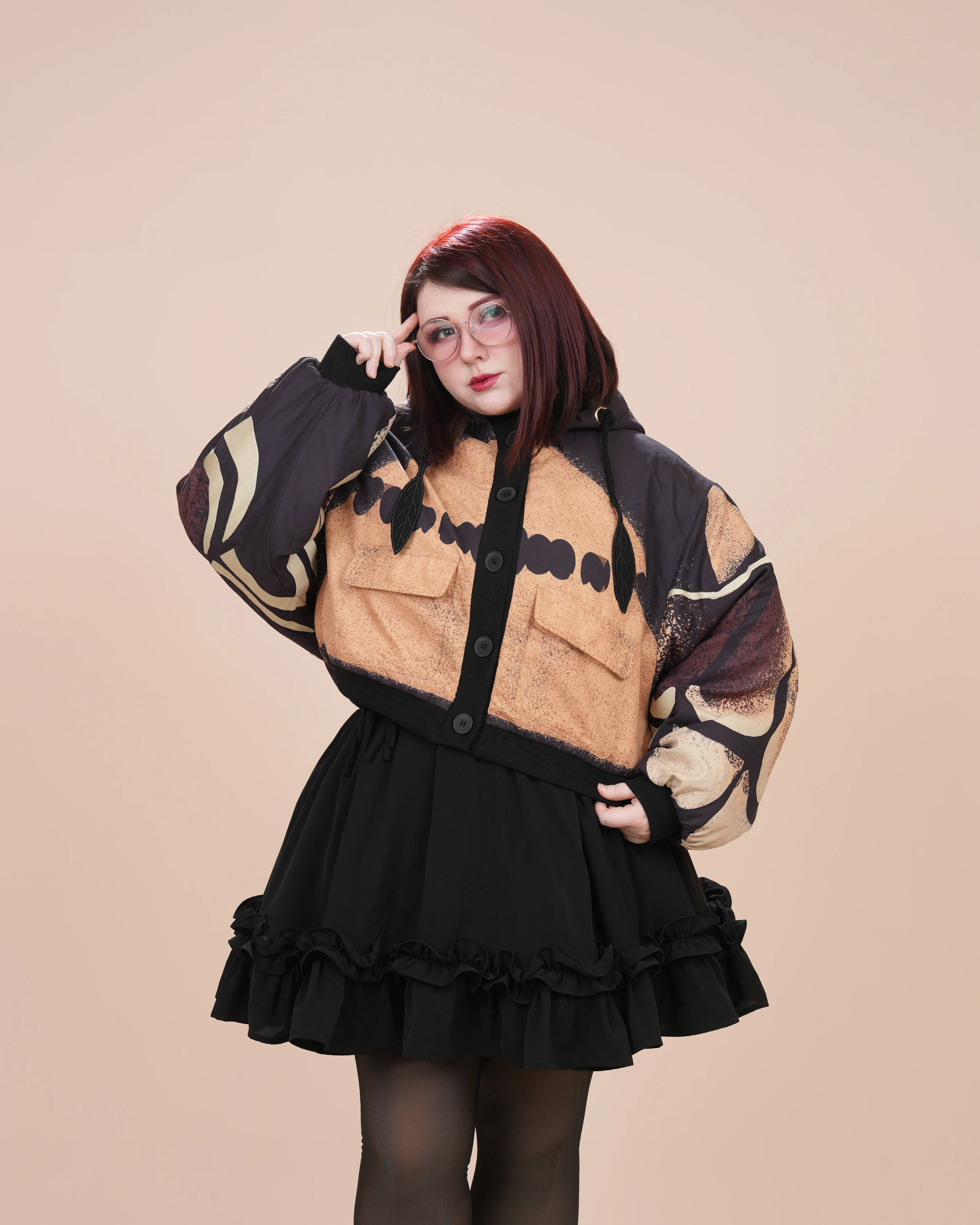 Death's Head  Moth Cropped Jacket (Restocking July 20th, 2026) - Image 13