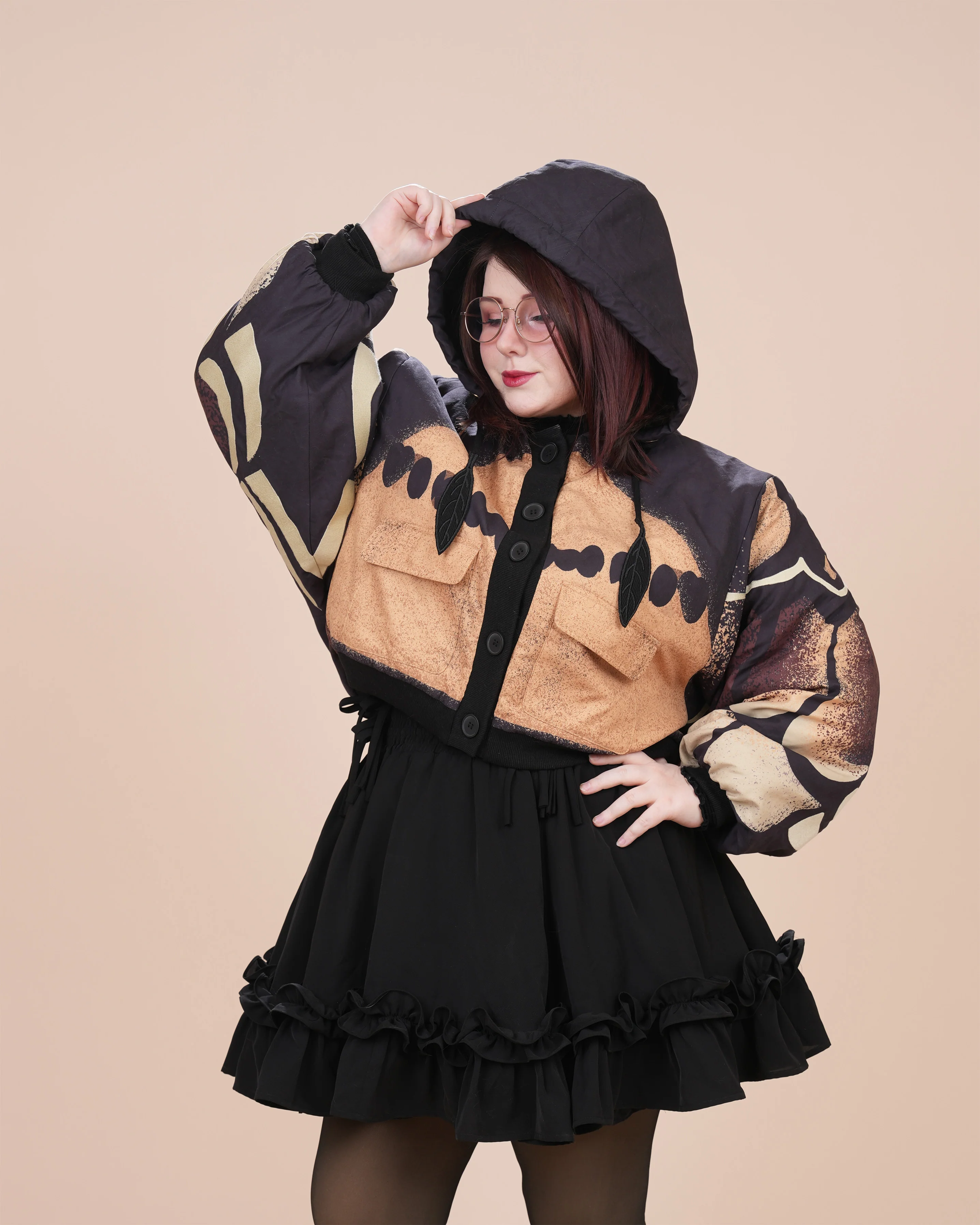 Death's Head  Moth Cropped Jacket (Restocking July 20th, 2026) - Image 6