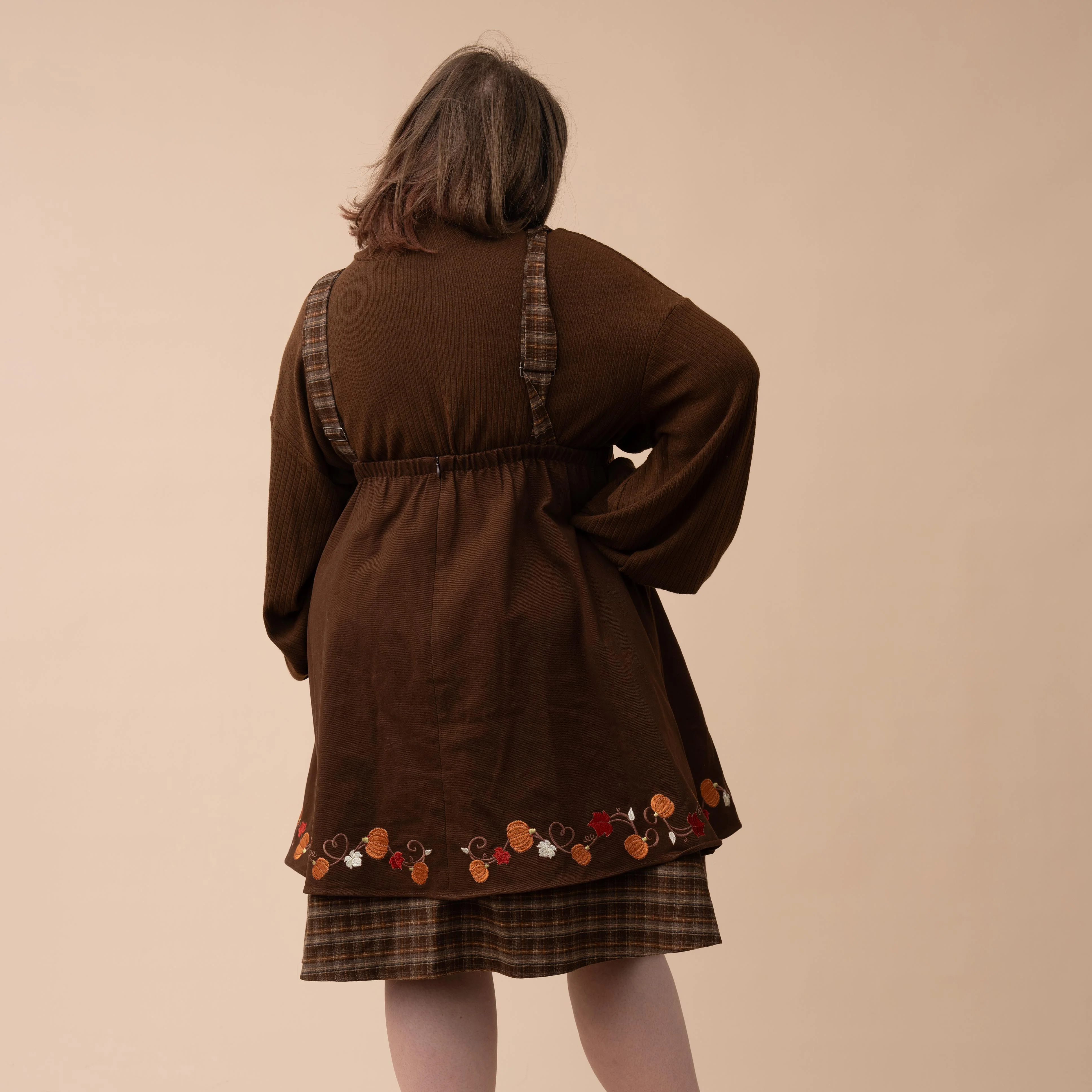 Fall Pumpkin Overalls Dress - Image 14