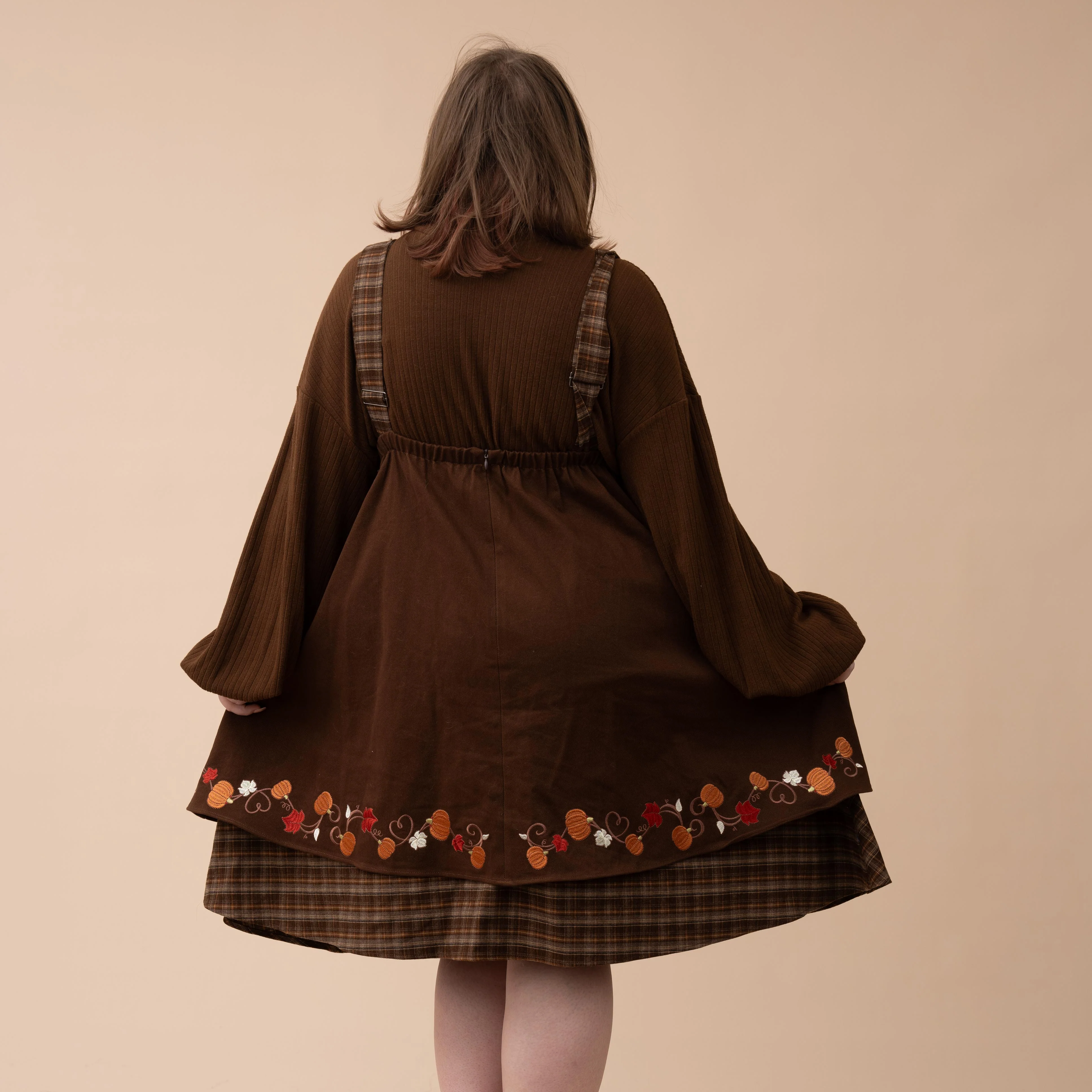 Fall Pumpkin Overalls Dress - Image 15