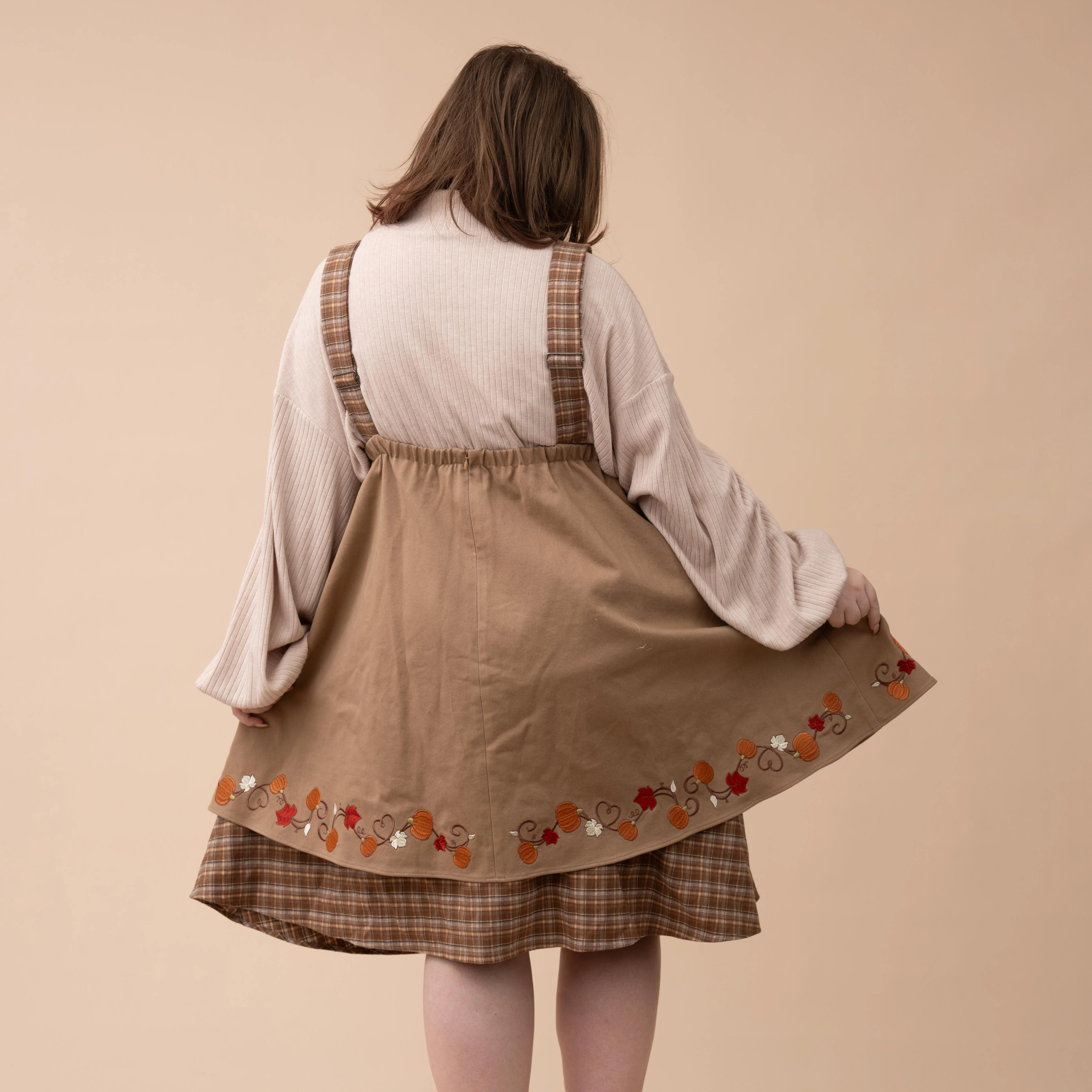 Fall Pumpkin Overalls Dress - Image 20