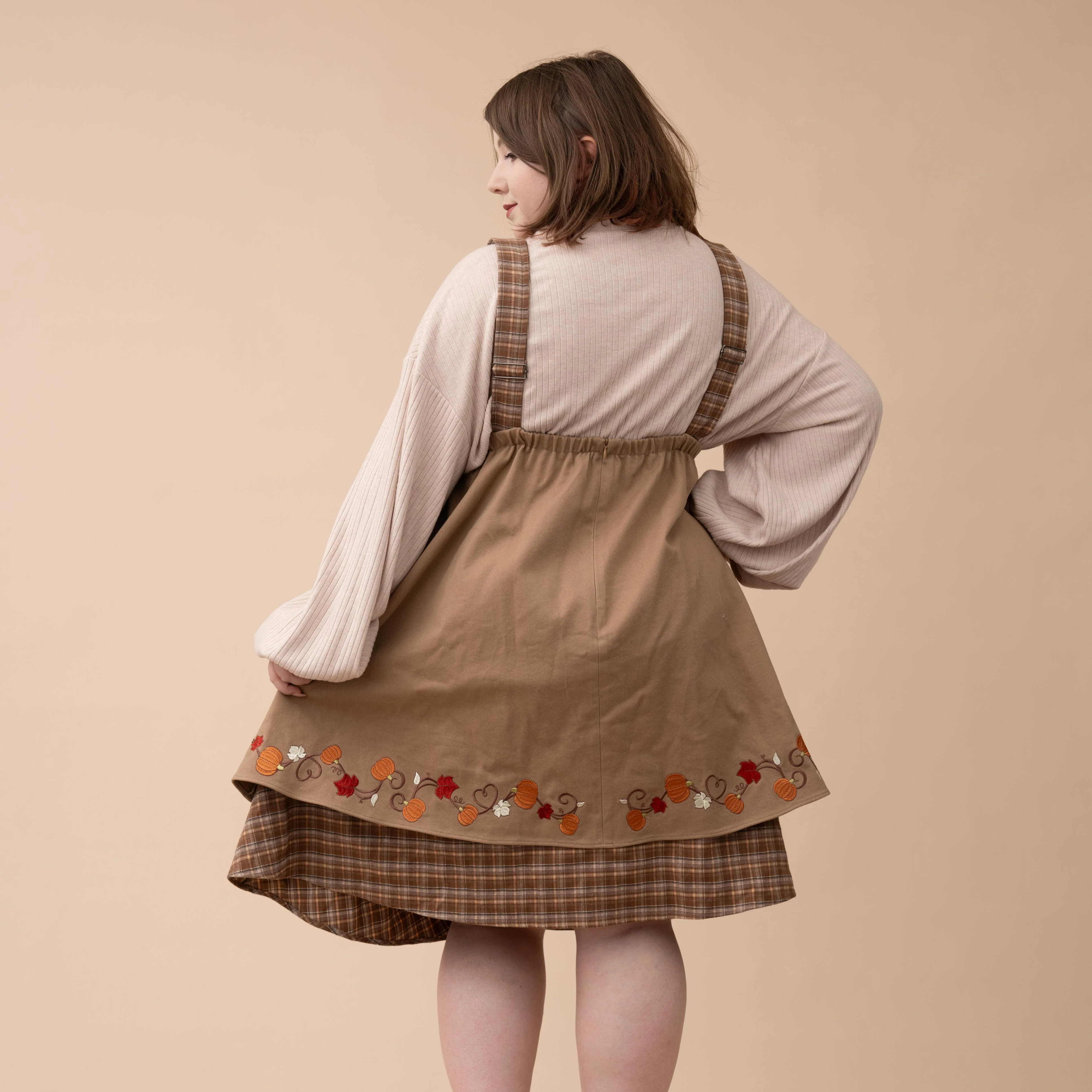 Fall Pumpkin Overalls Dress - Image 21