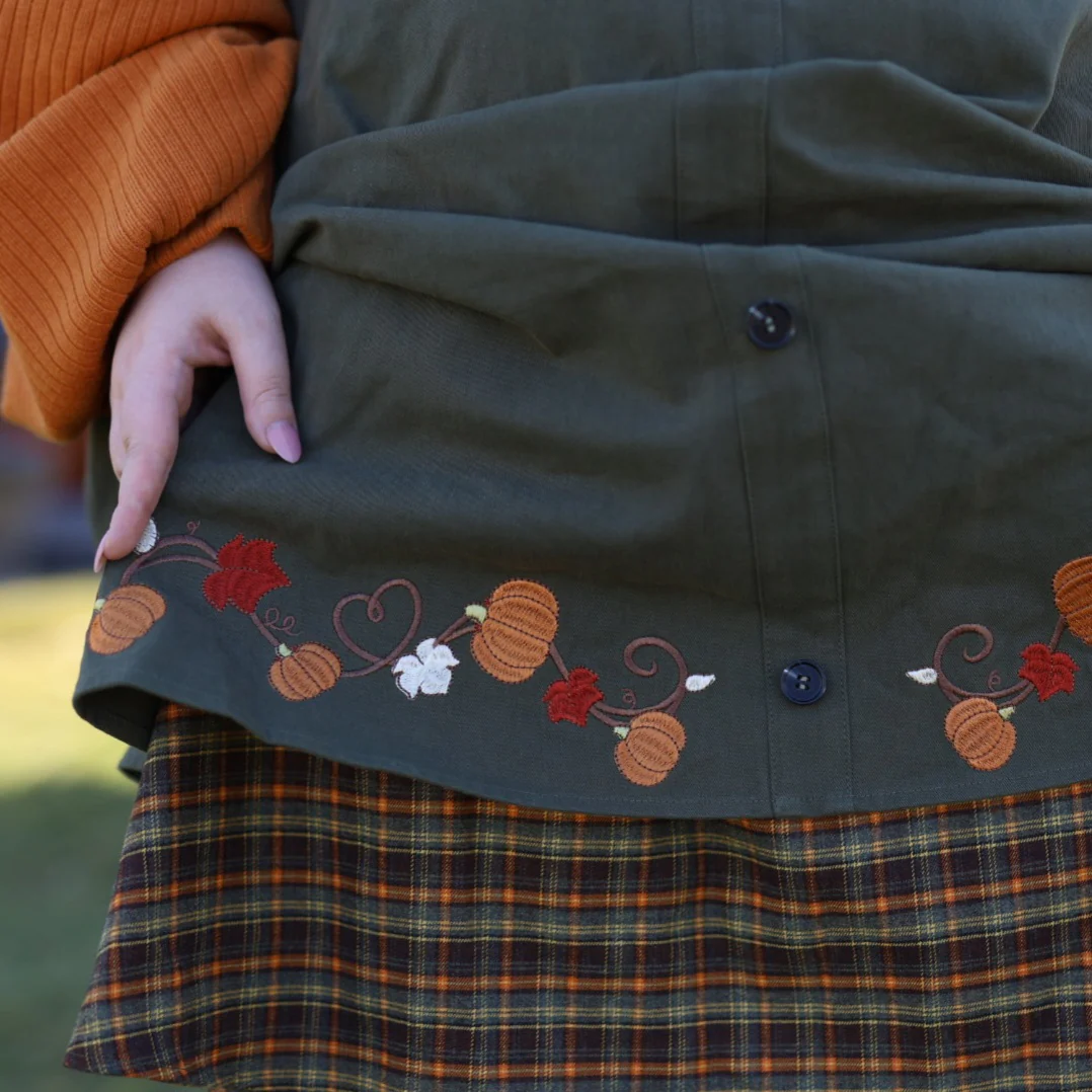Fall Pumpkin Overalls Dress - Image 27