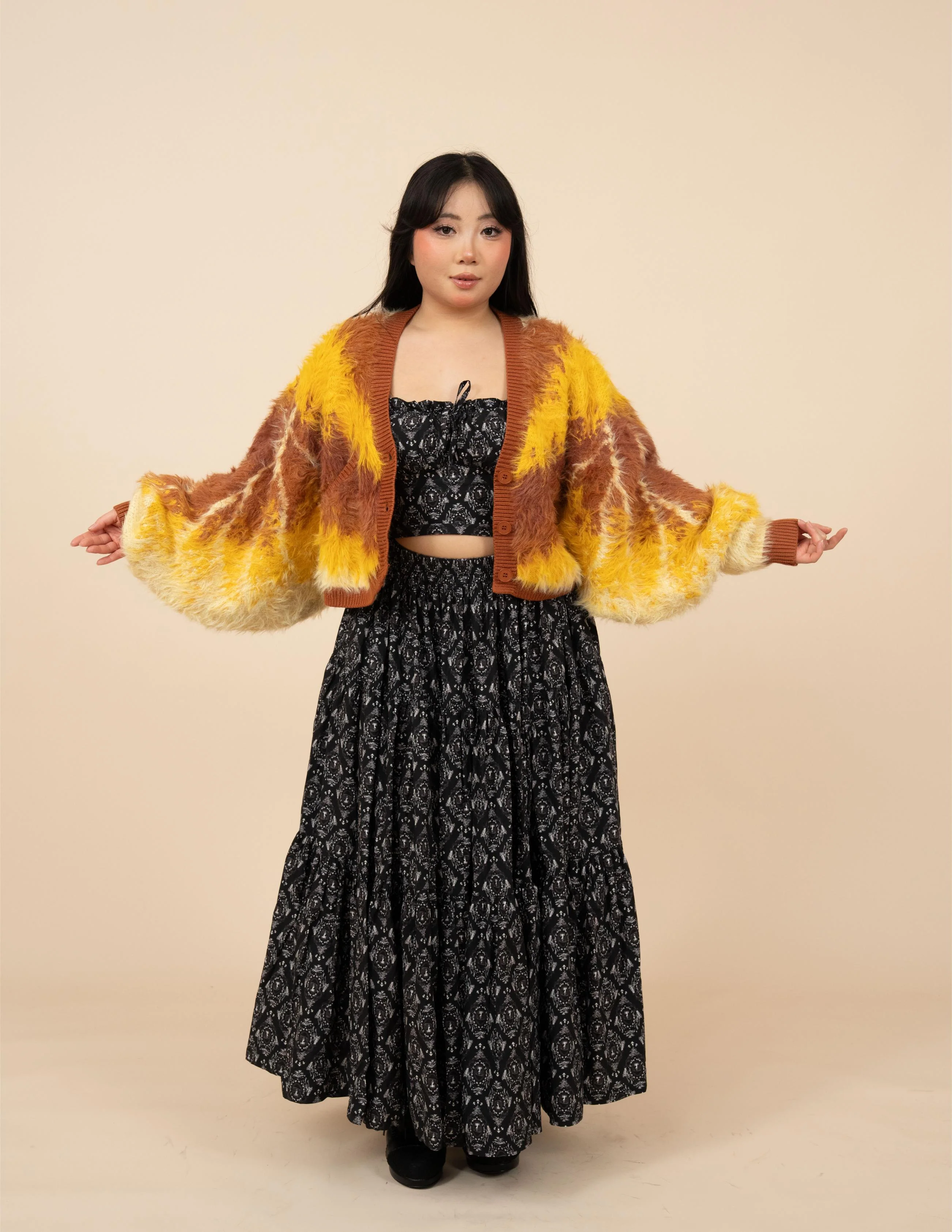 Flannel Moth Cropped Cardigan - Image 3