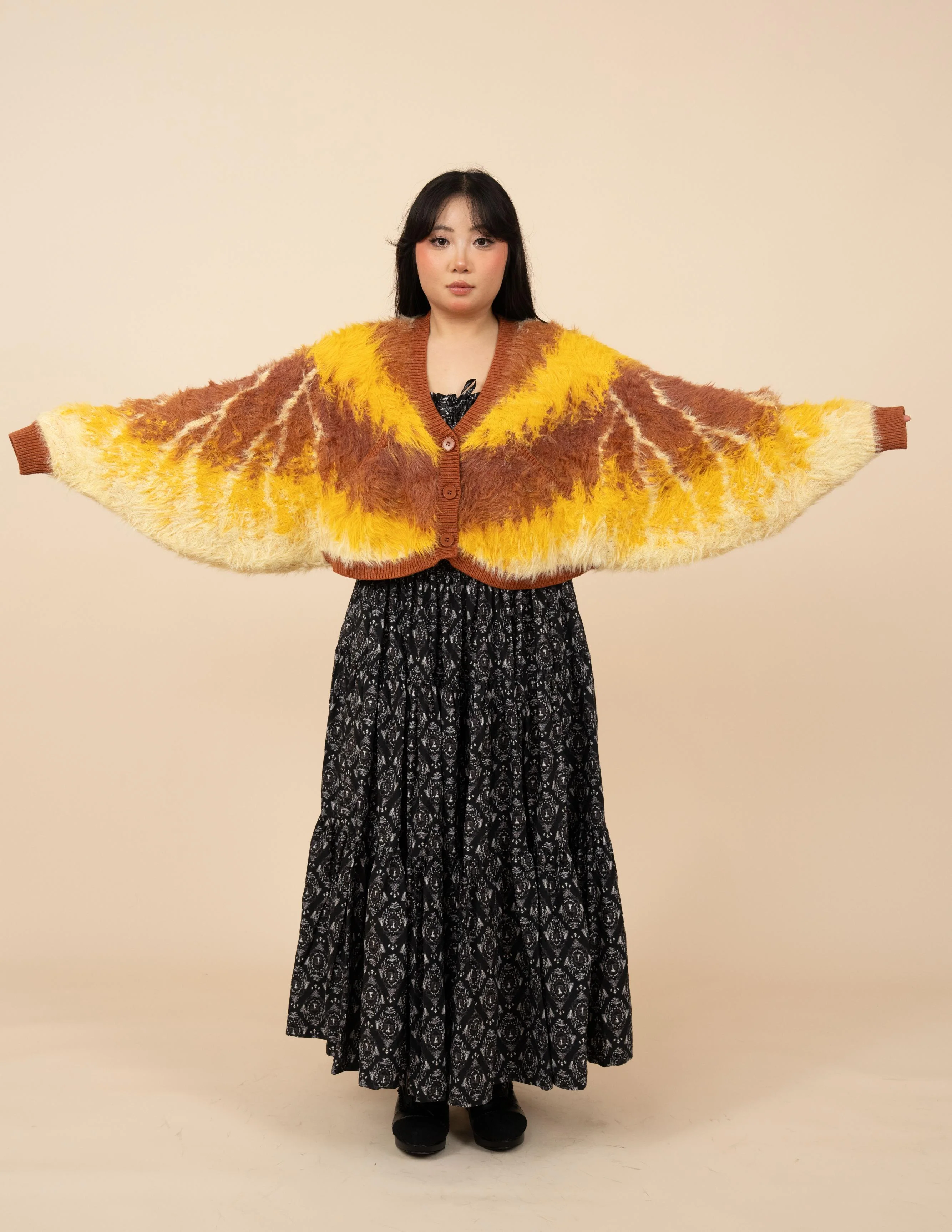 Flannel Moth Cropped Cardigan - Image 4