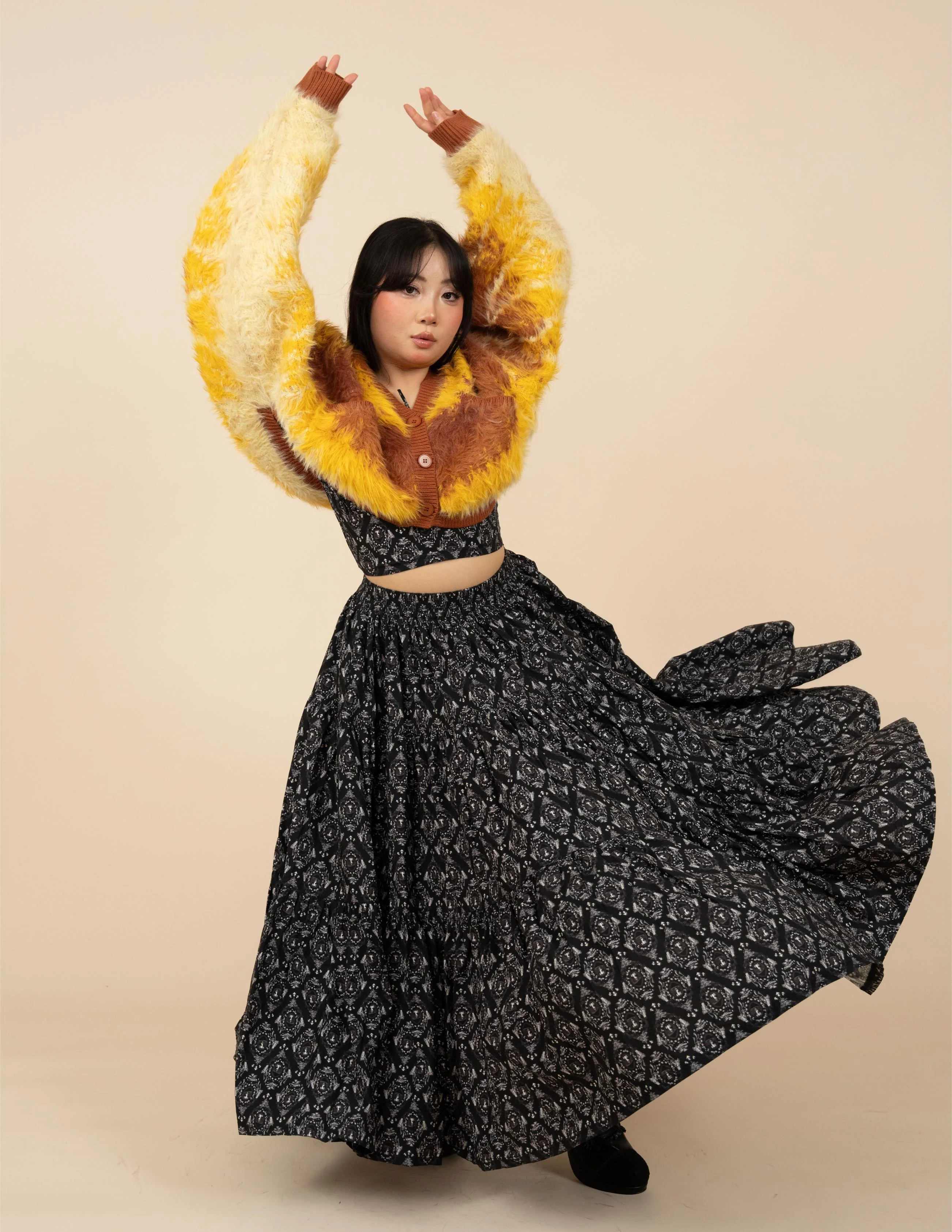 Flannel Moth Cropped Cardigan - Image 8