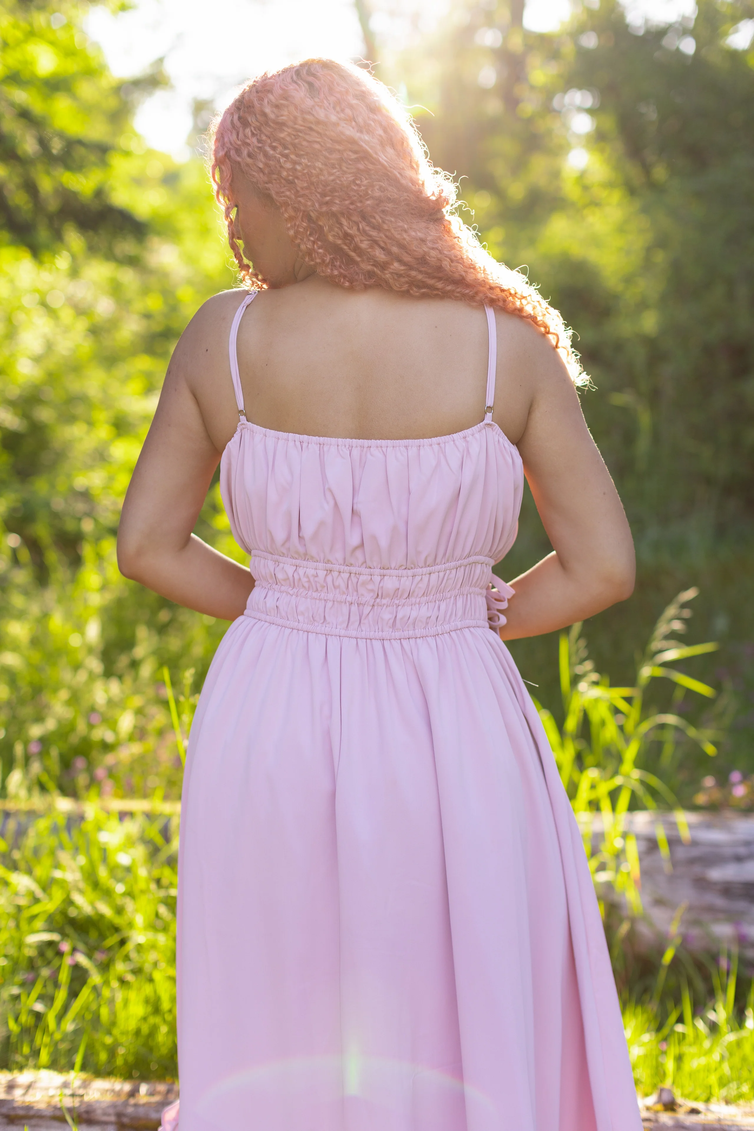 Fleur Dress in Dusty Peony - Image 3
