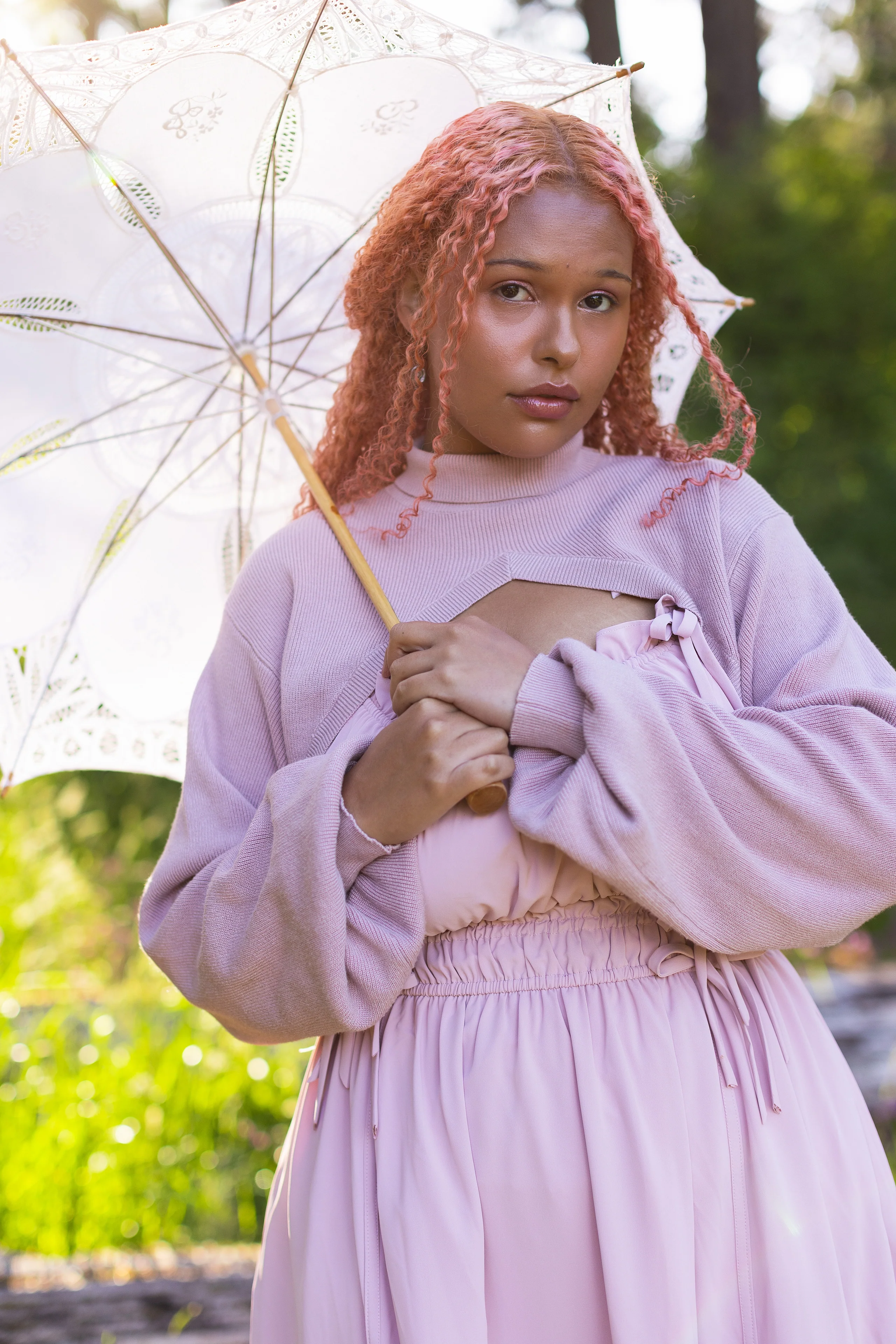 Fleur Dress in Dusty Peony - Image 8
