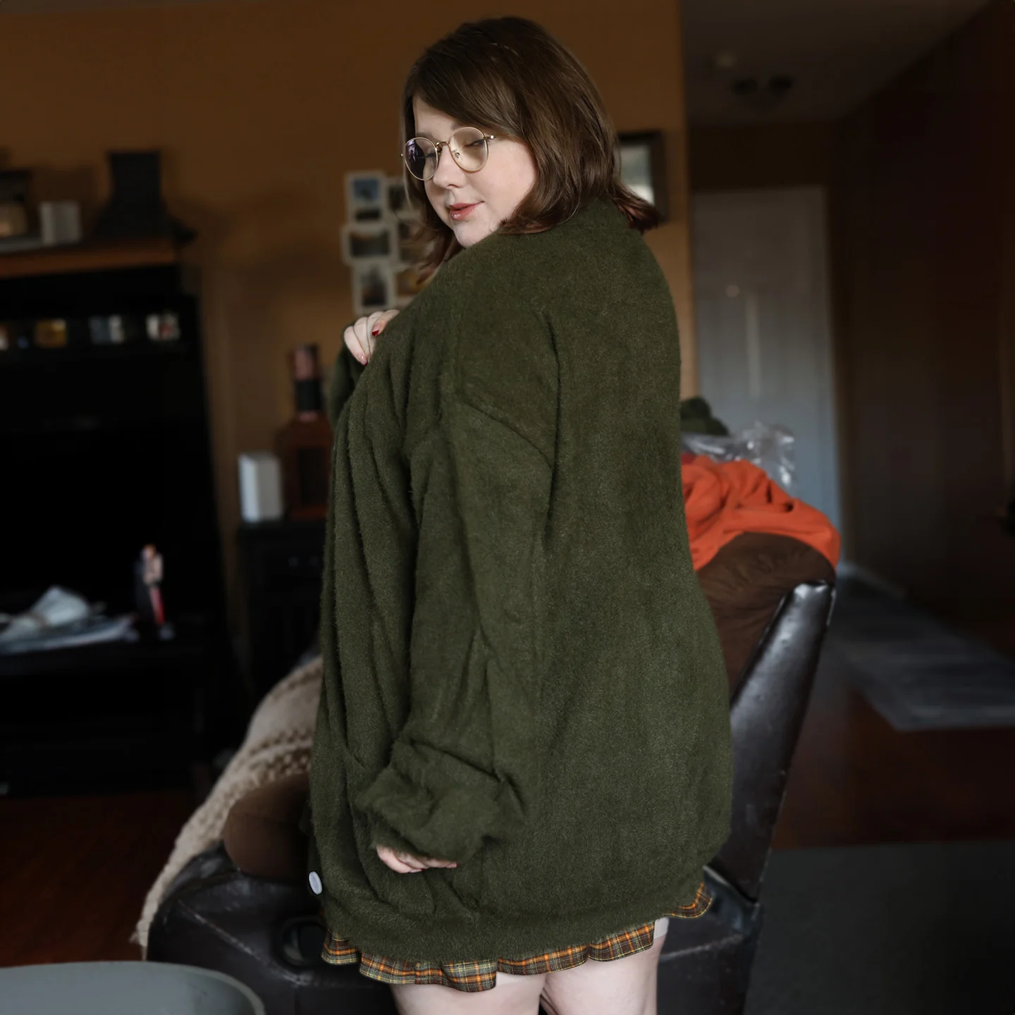 Fuzzy Moss Cardigan - Image 2