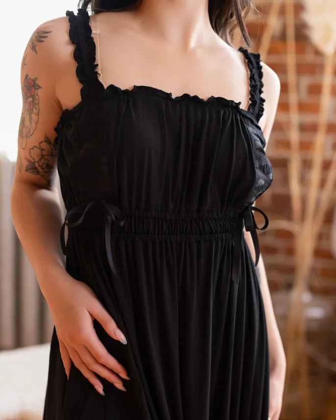 Goddess Nightgown in Black (Pre-Order CLOSED) - Image 6