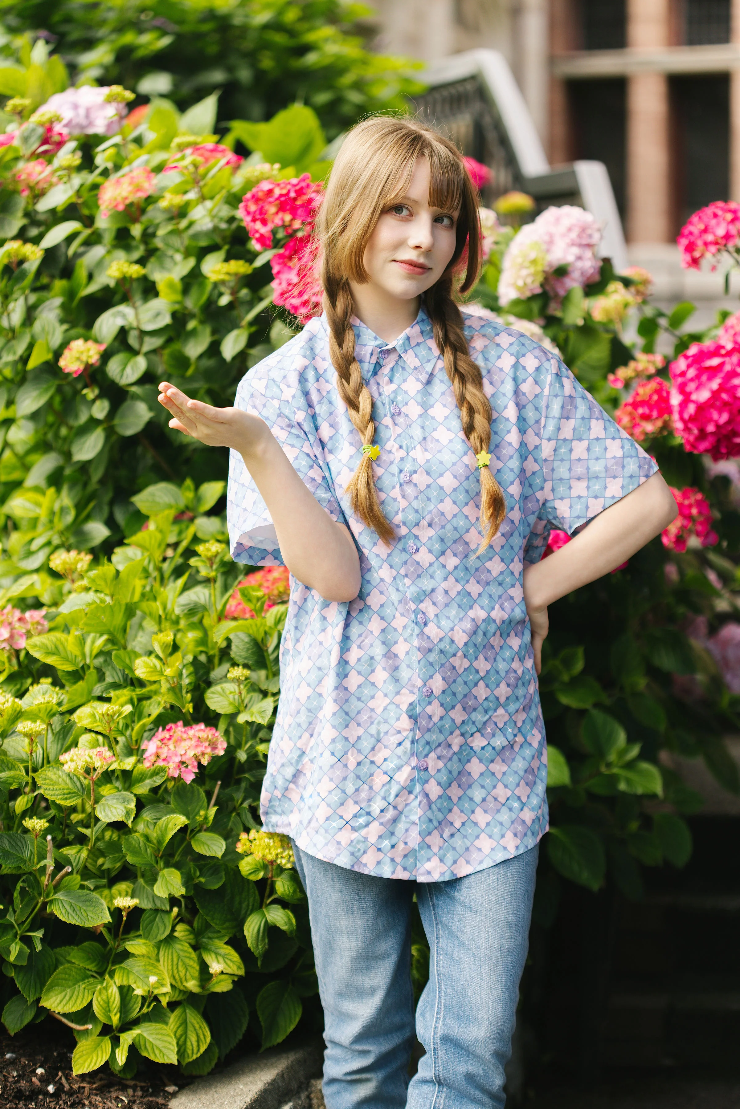 Hydrangea Button Down Shirt (Pre-Order) - Image 3