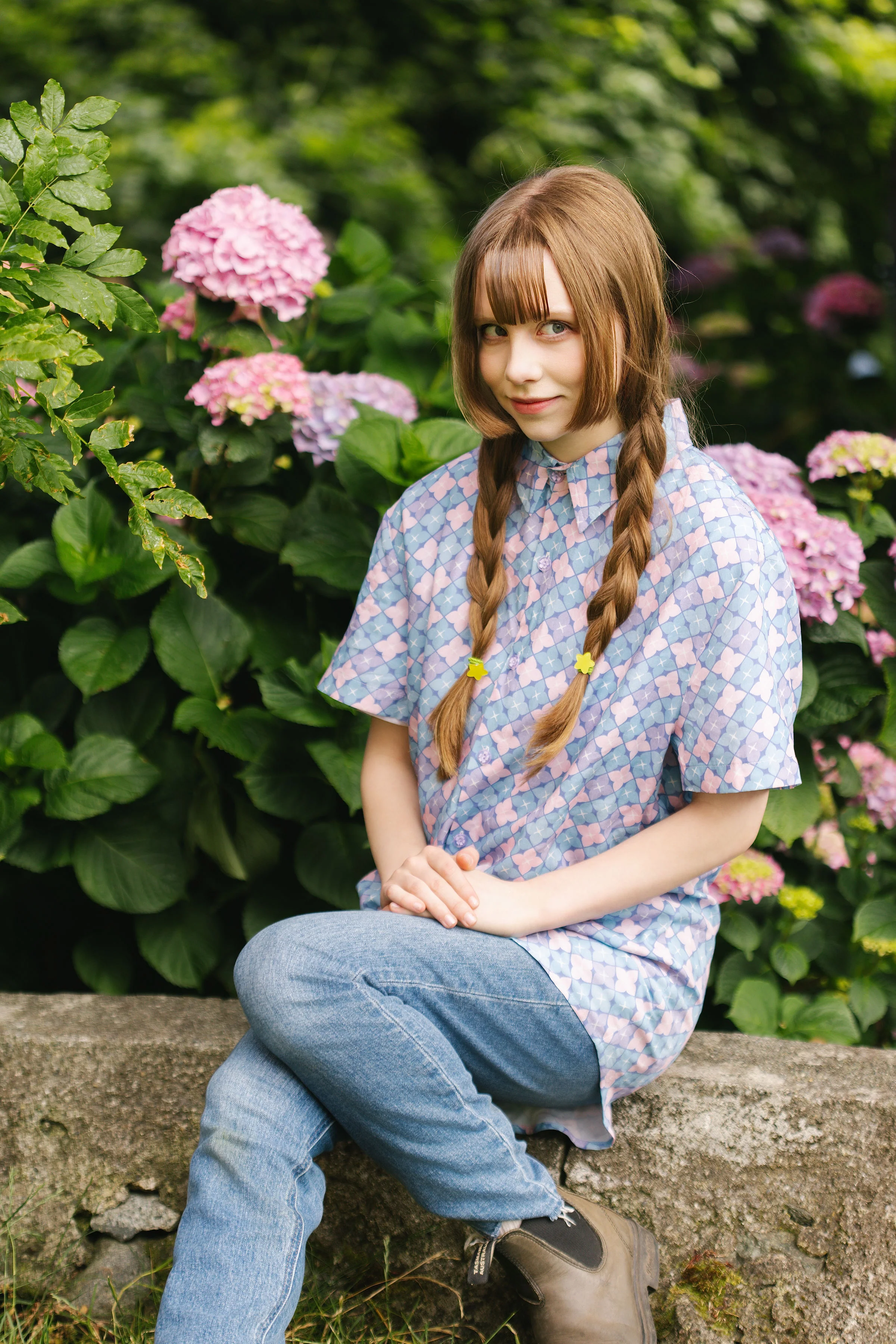 Hydrangea Button Down Shirt (Pre-Order) - Image 5