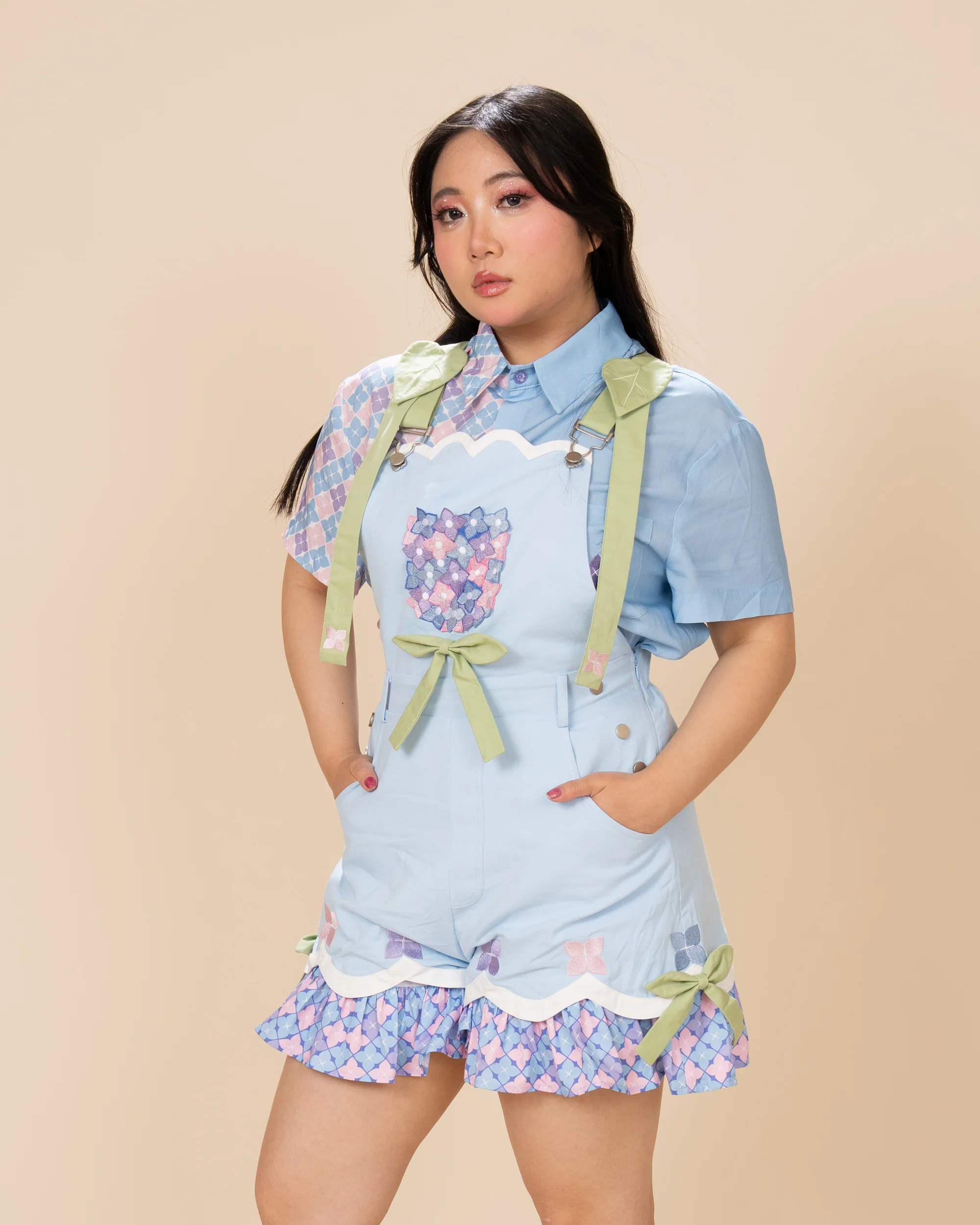 Hydrangea Overalls (100% Cotton) (Pre-Order) - Image 12
