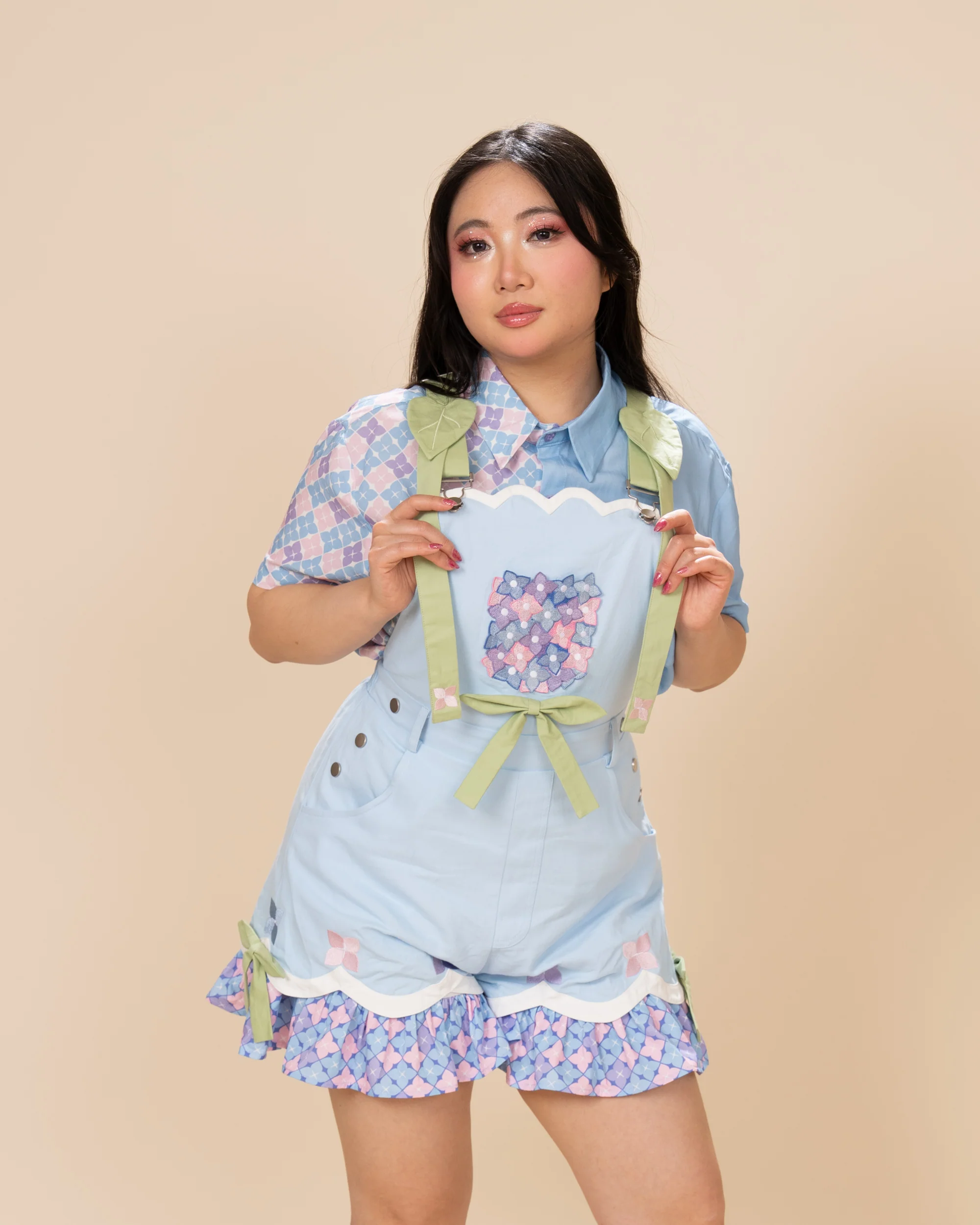 Hydrangea Overalls (100% Cotton) (Pre-Order) - Image 13
