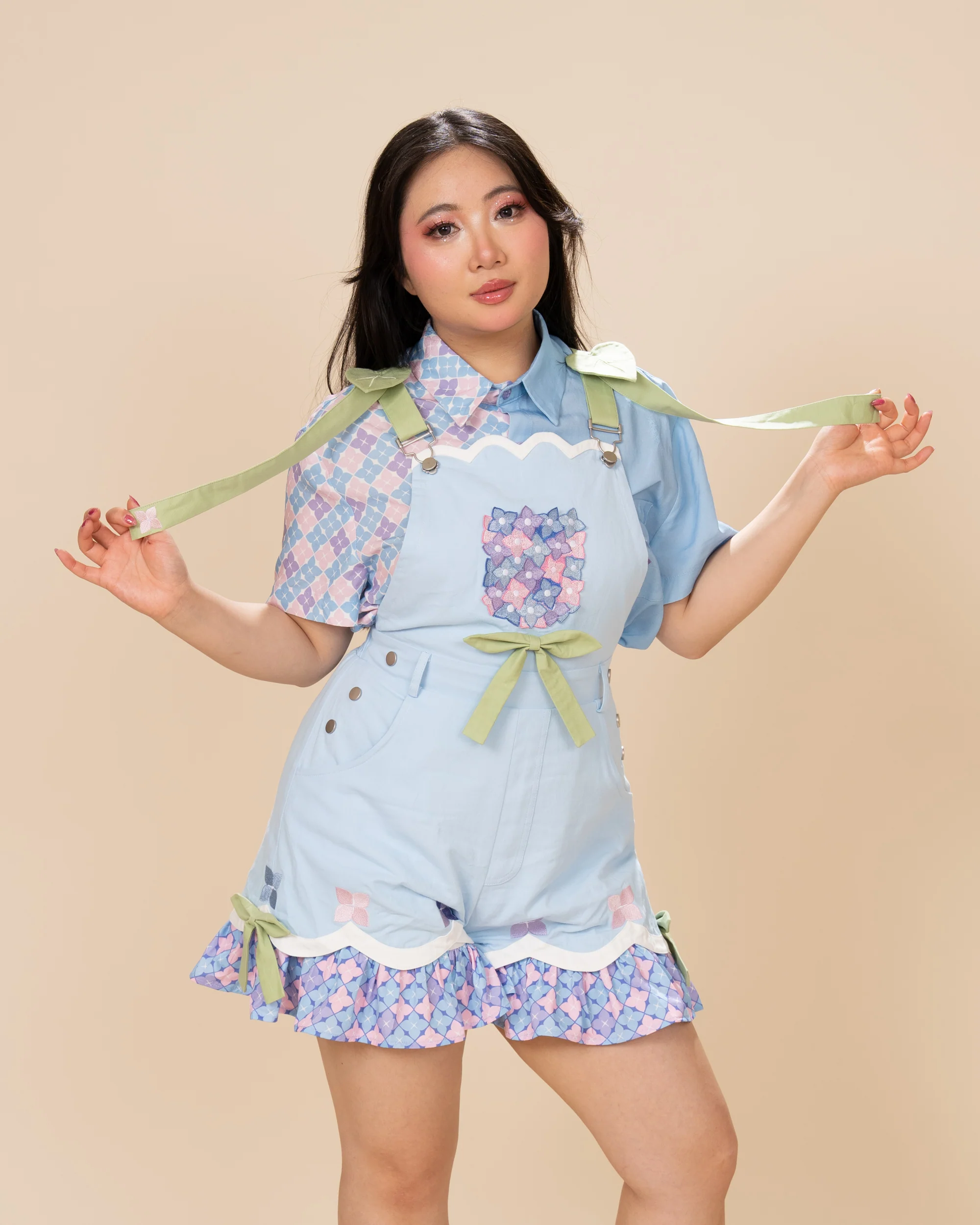 Hydrangea Overalls (100% Cotton) (Pre-Order) - Image 15