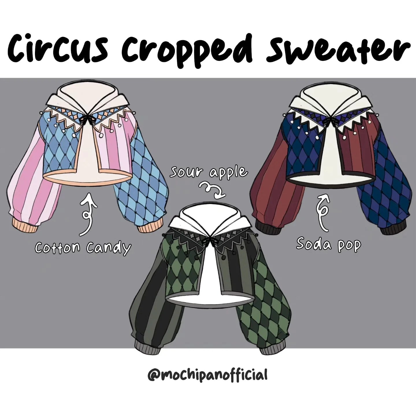 (Interest Check) Circus Cropped Sweater (In Development) - Image 5