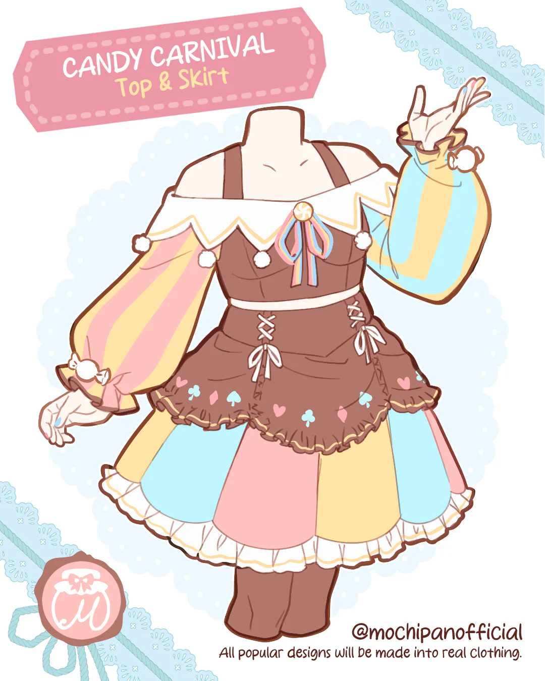 (Interest Check) Clownish Carnival Top & Skirt - Image 2