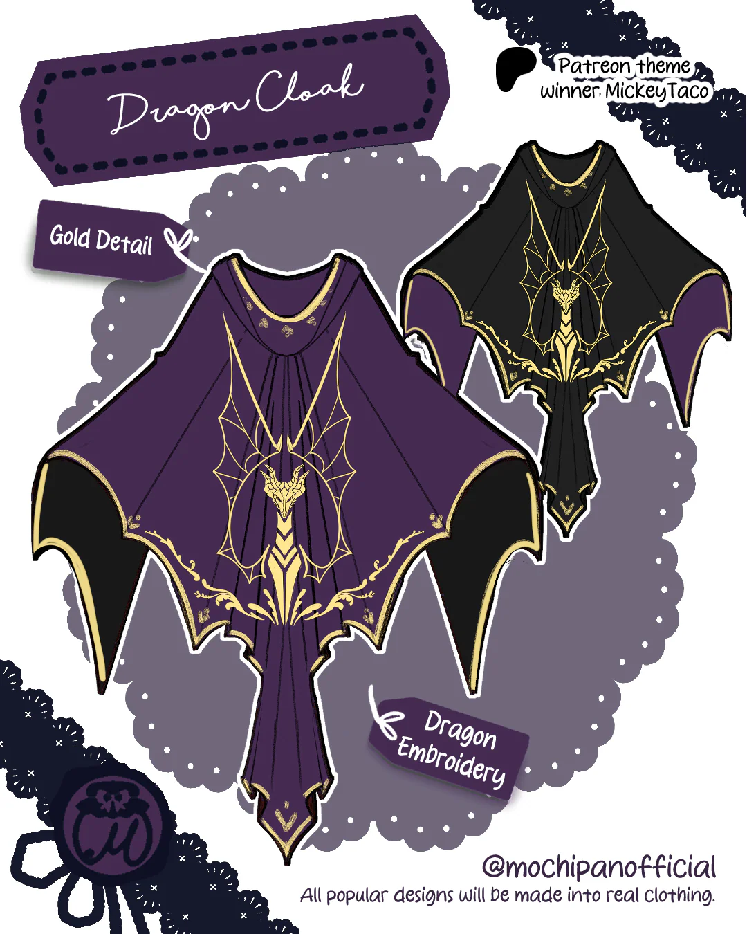 (Interest Check) Dragon Dress & Cloak - Image 3