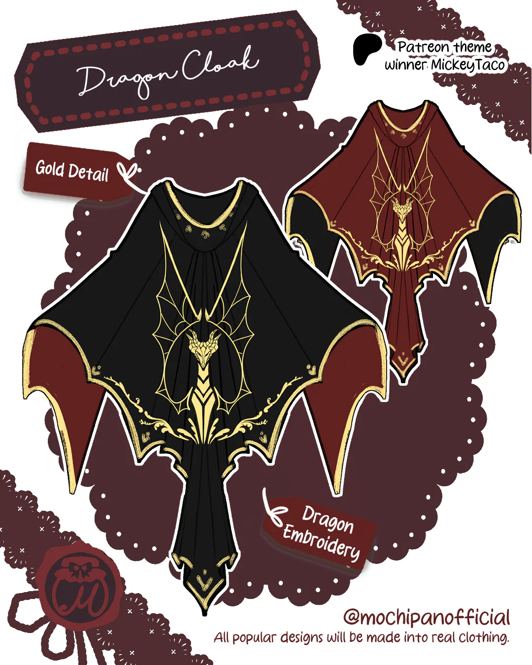 (Interest Check) Dragon Dress & Cloak - Image 5