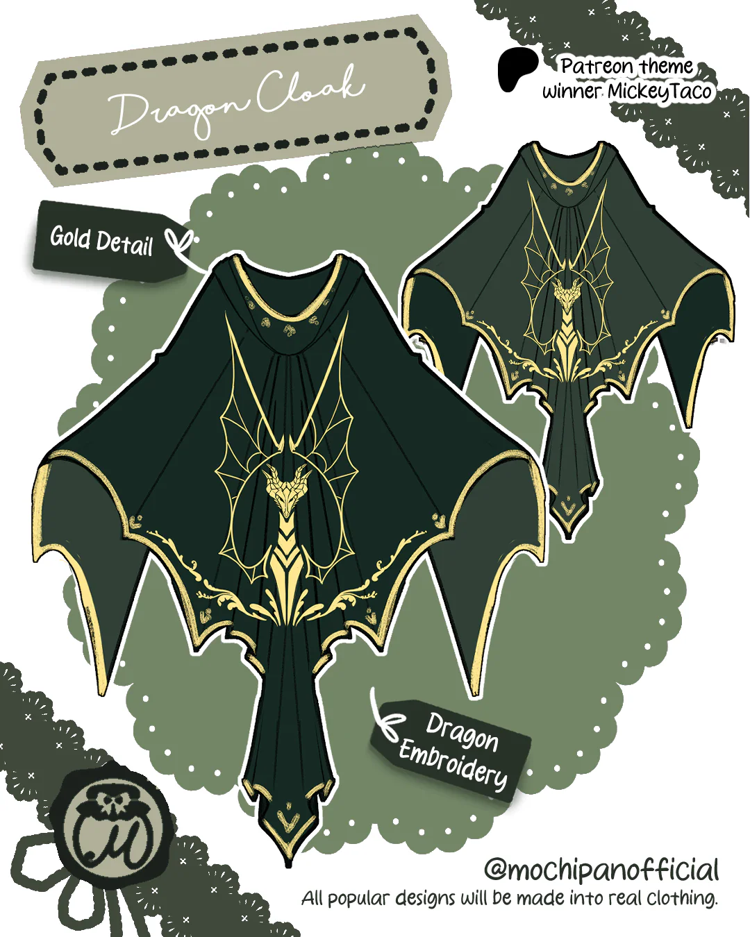 (Interest Check) Dragon Dress & Cloak - Image 7