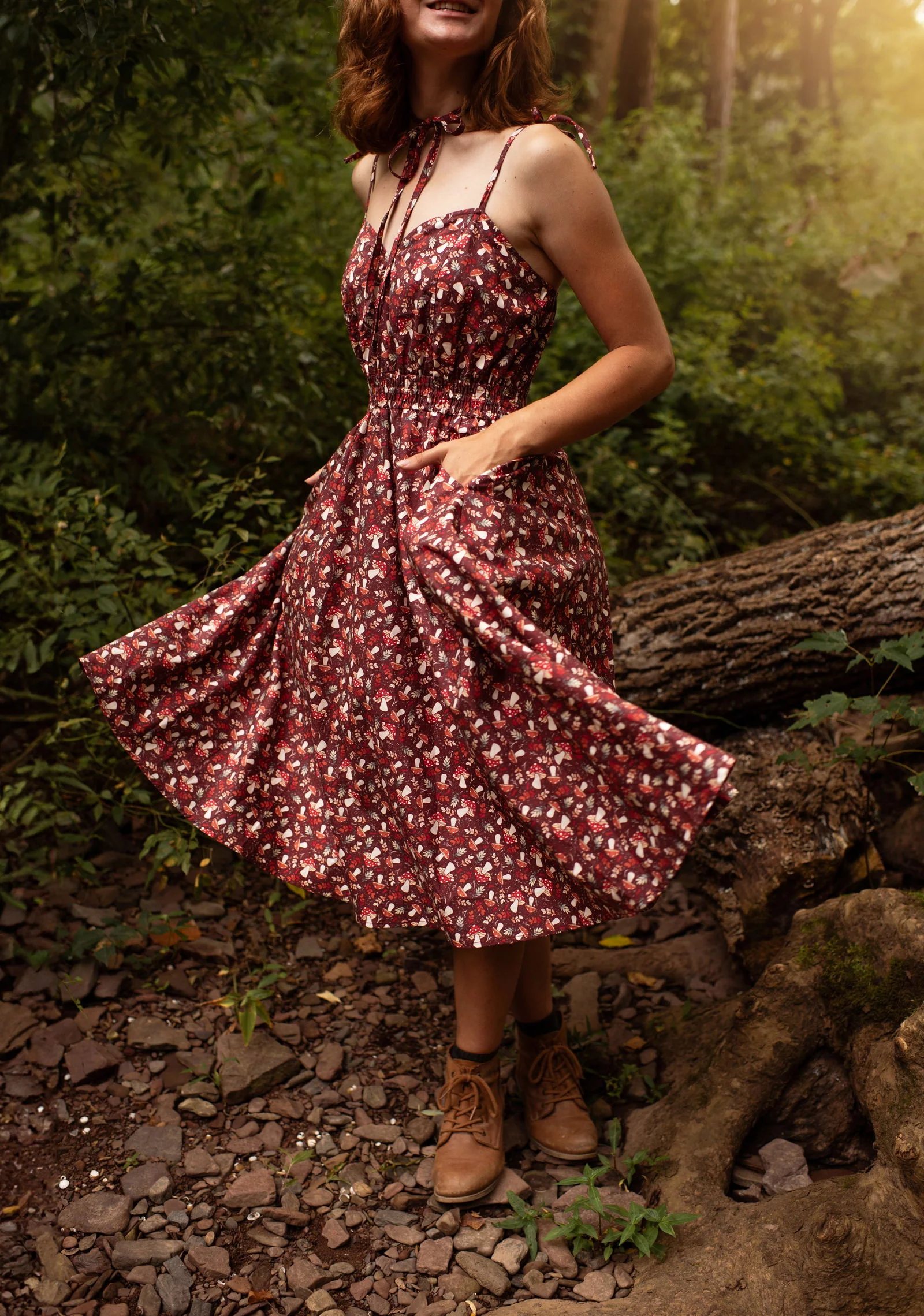 Mushroom Picnic Dress - Image 15