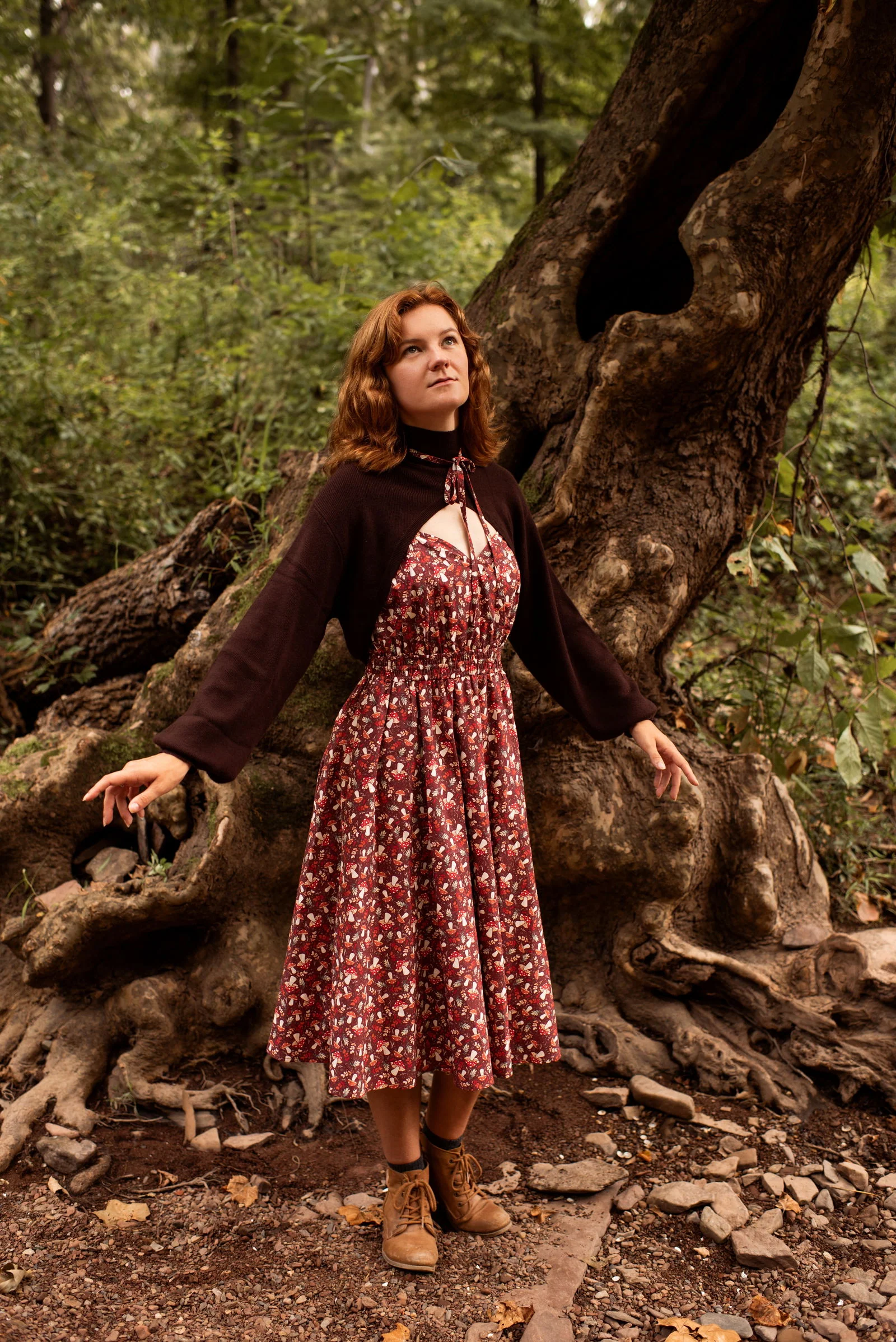 Mushroom Picnic Dress - Image 25