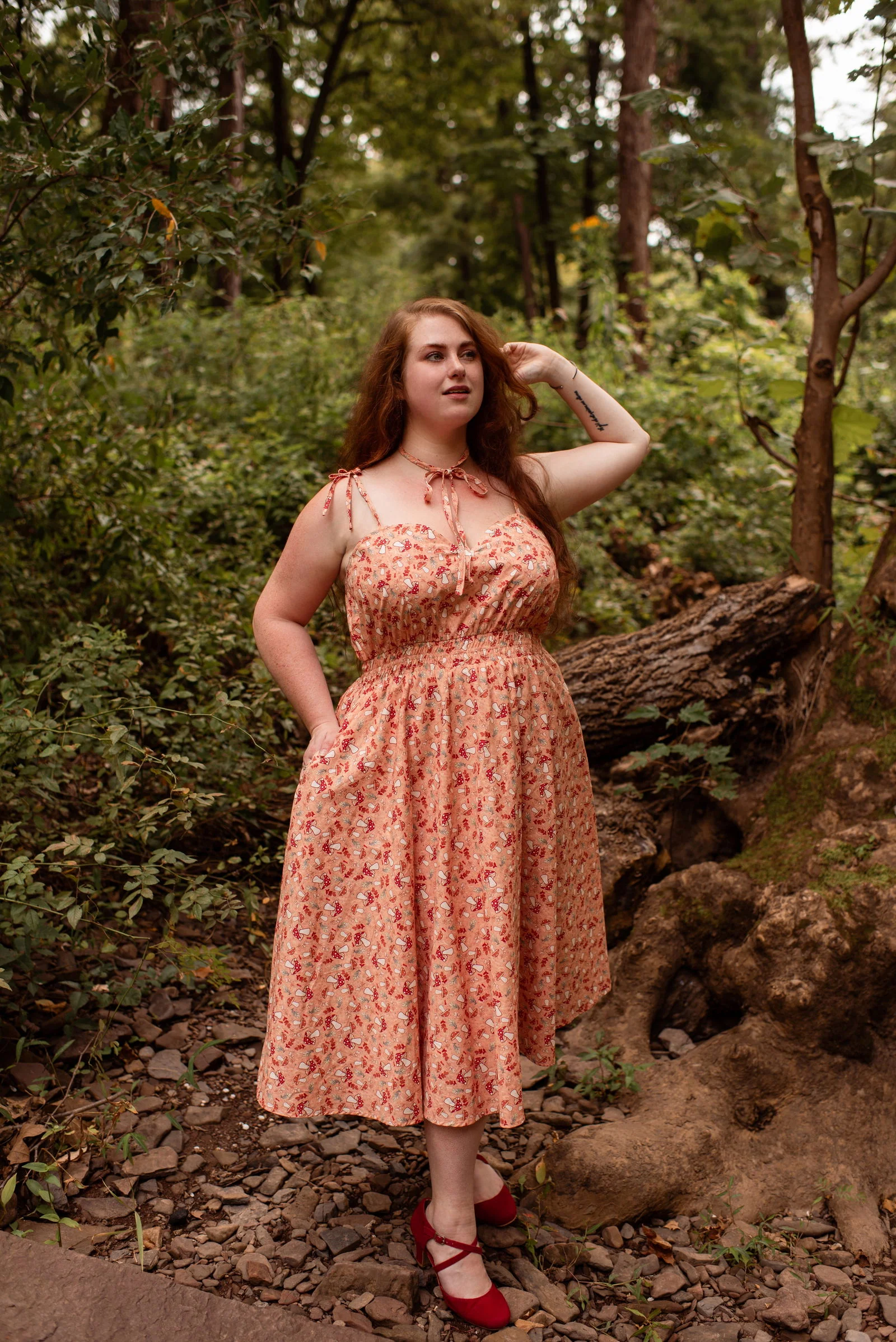 Mushroom Picnic Dress - Image 4