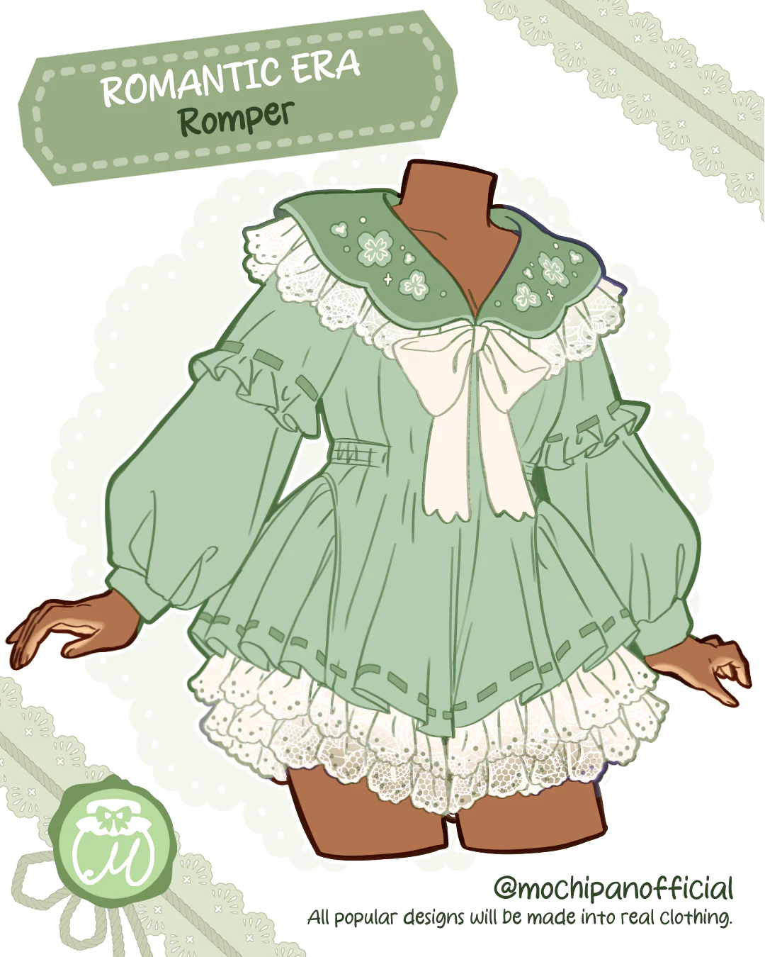 (Interest Check) Romantic Era Romper (In Development) - Image 2