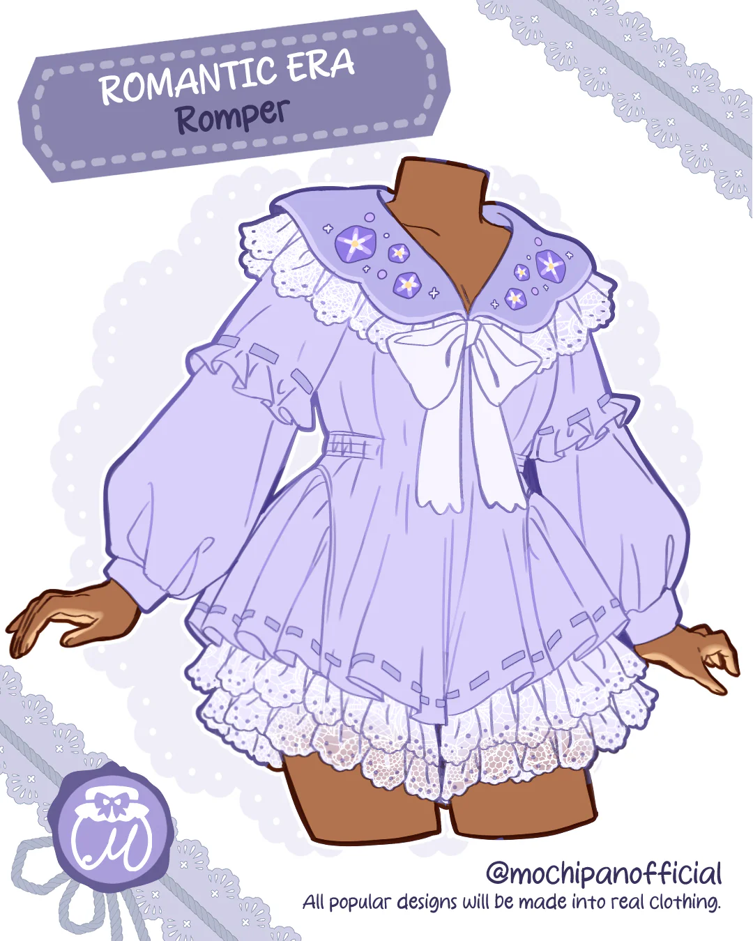(Interest Check) Romantic Era Romper (In Development) - Image 3