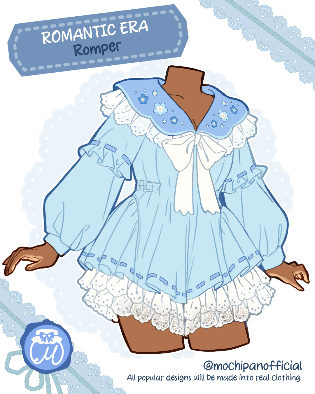 (Interest Check) Romantic Era Romper (In Development) - Image 4