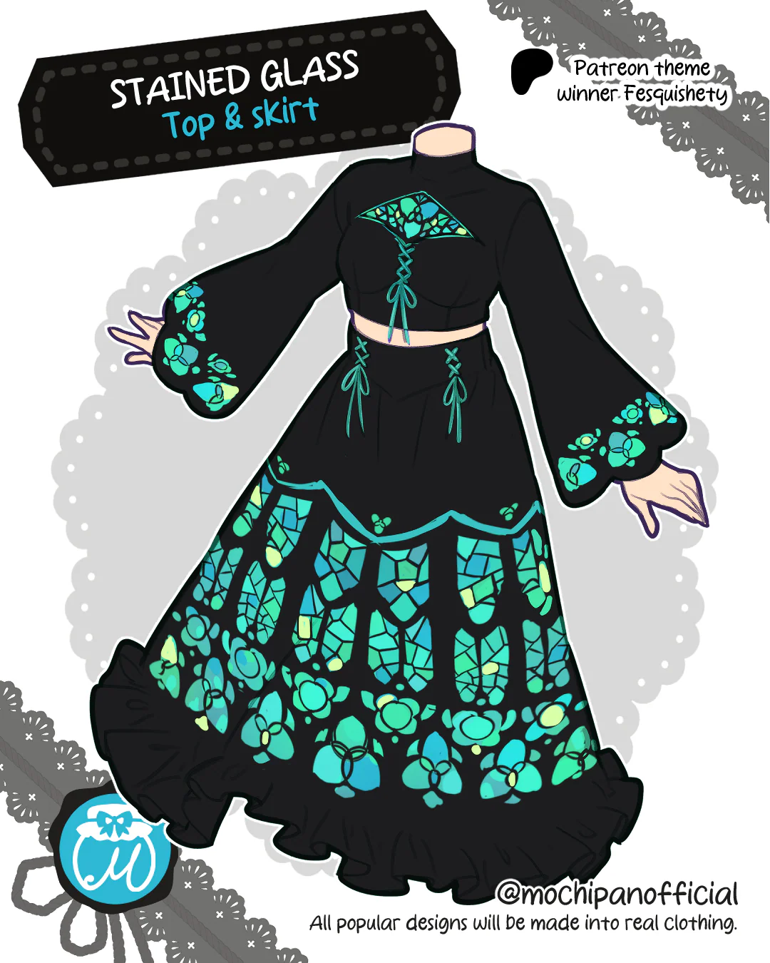 (Interest Check) Stained Glass Top & Long Skirt - Image 2