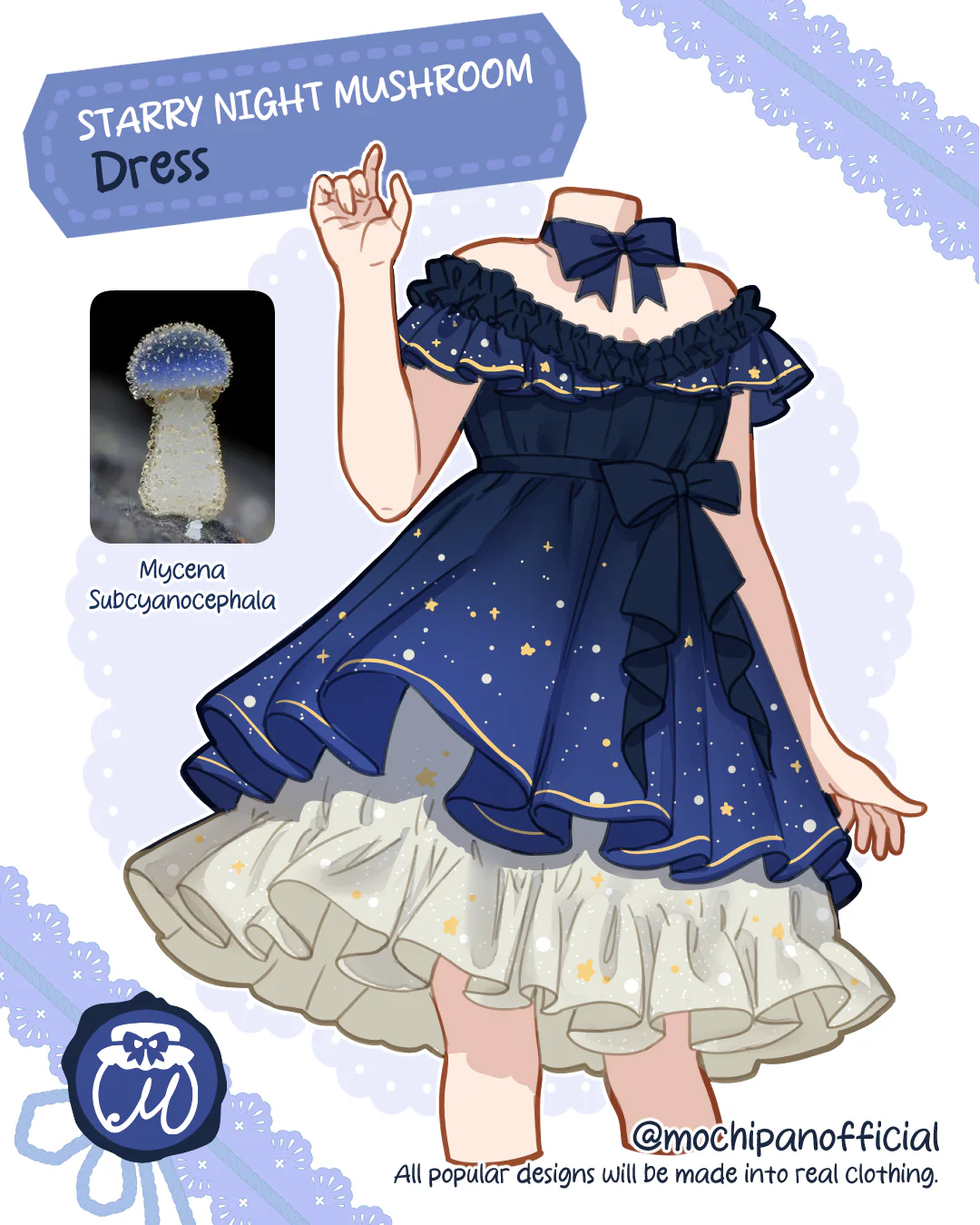 (Interest Check) Starry Night Mushroom Dress