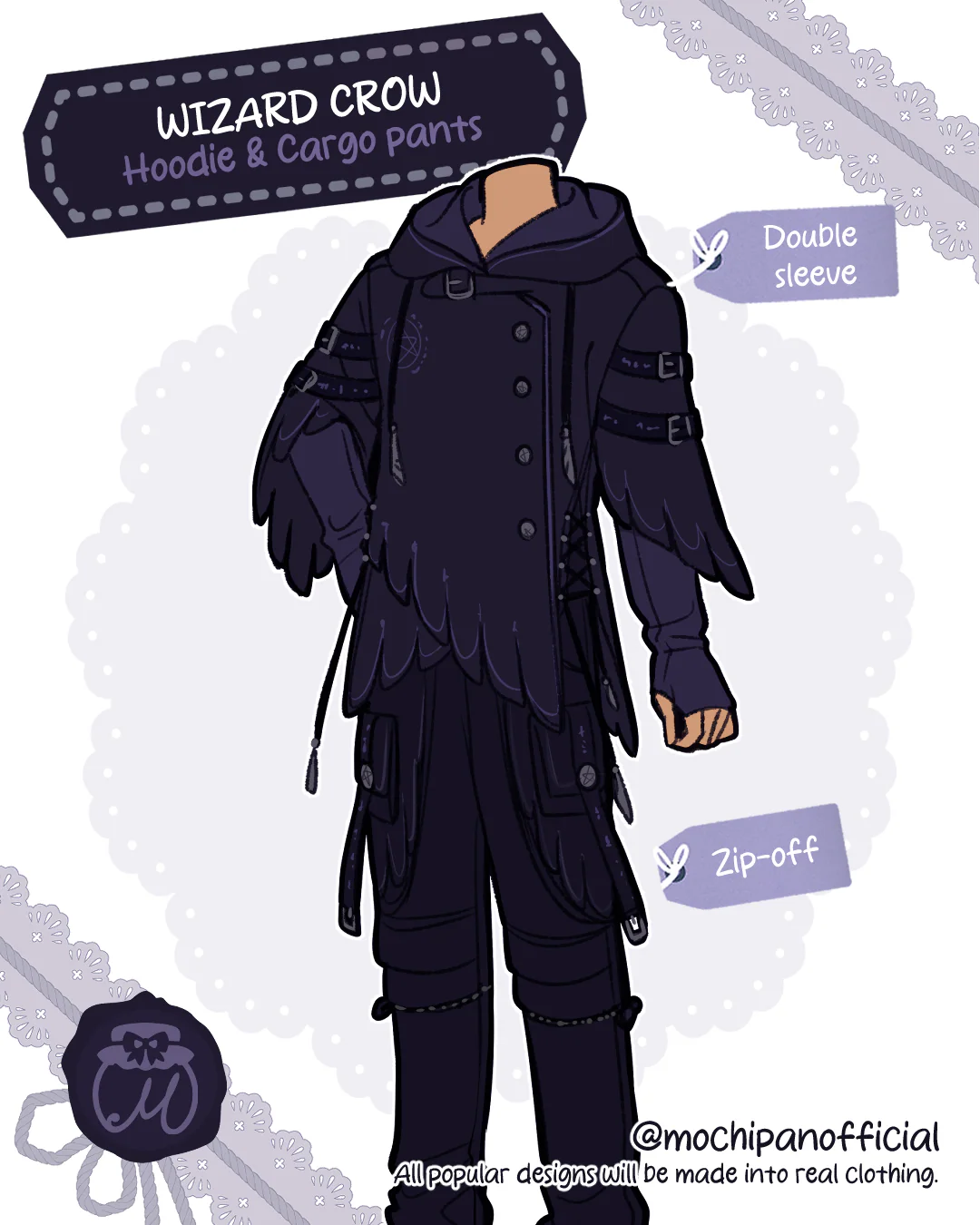 (Interest Check) Wizard Crow Hoodie & Cargo Pants