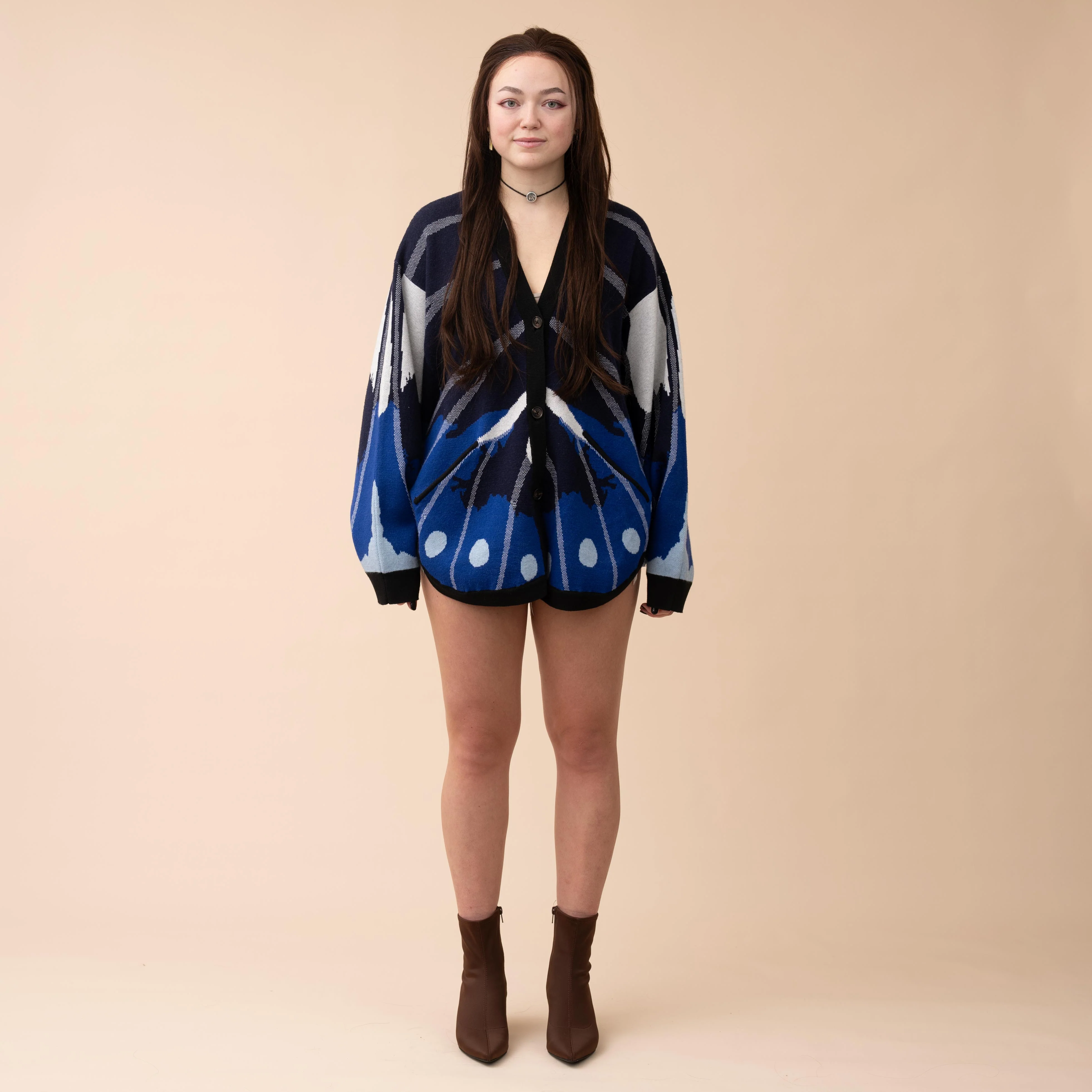 Magpie Crow Butterfly Cardigan - Image 6