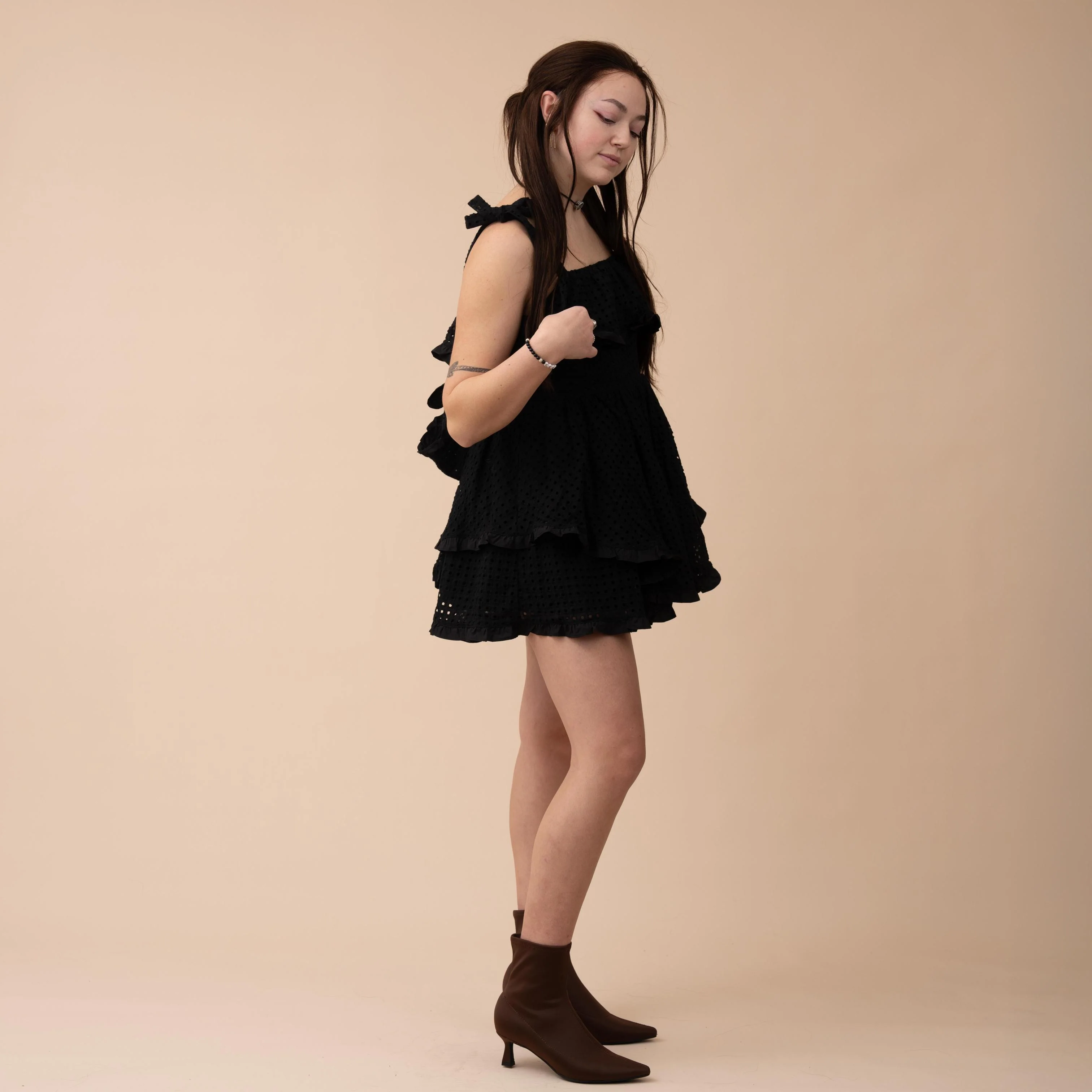 Obsidian Petals 100% Cotton Romper - Image 12
