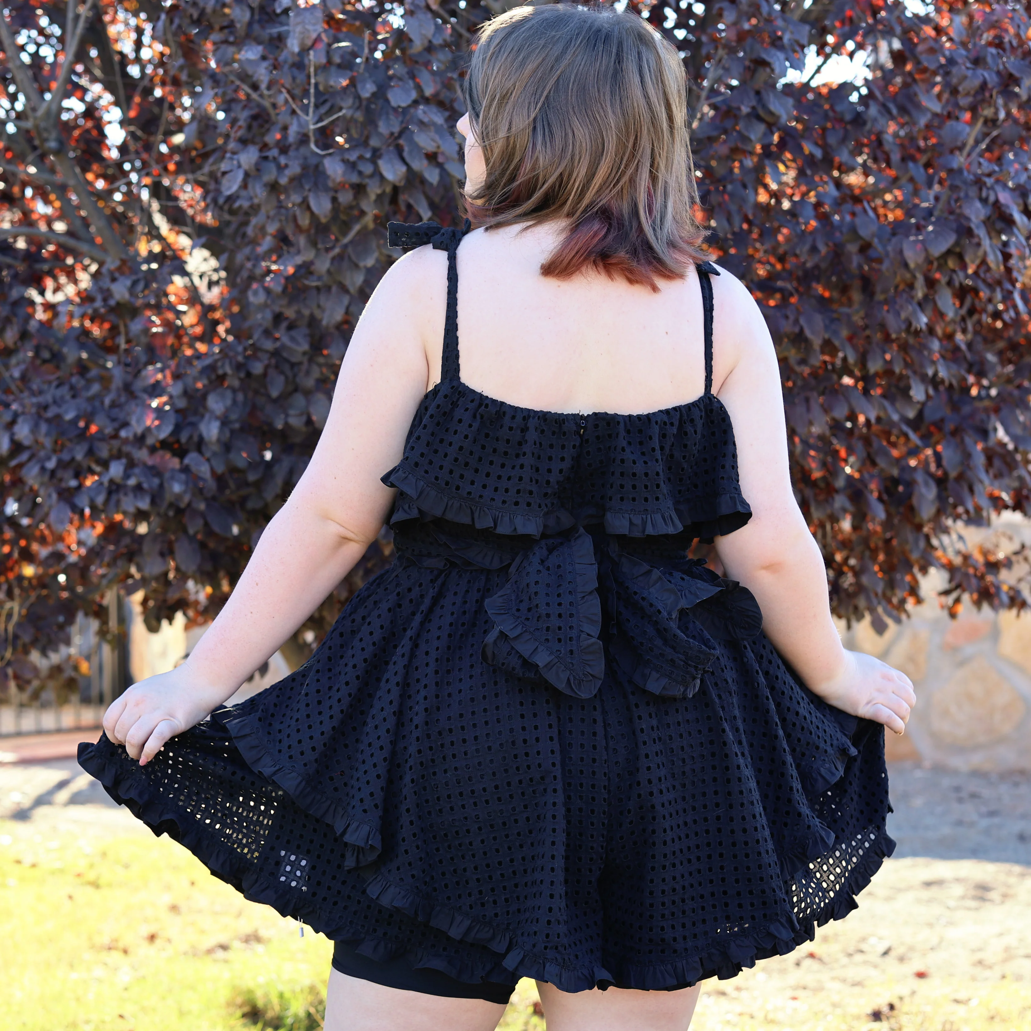 Obsidian Petals 100% Cotton Romper - Image 13