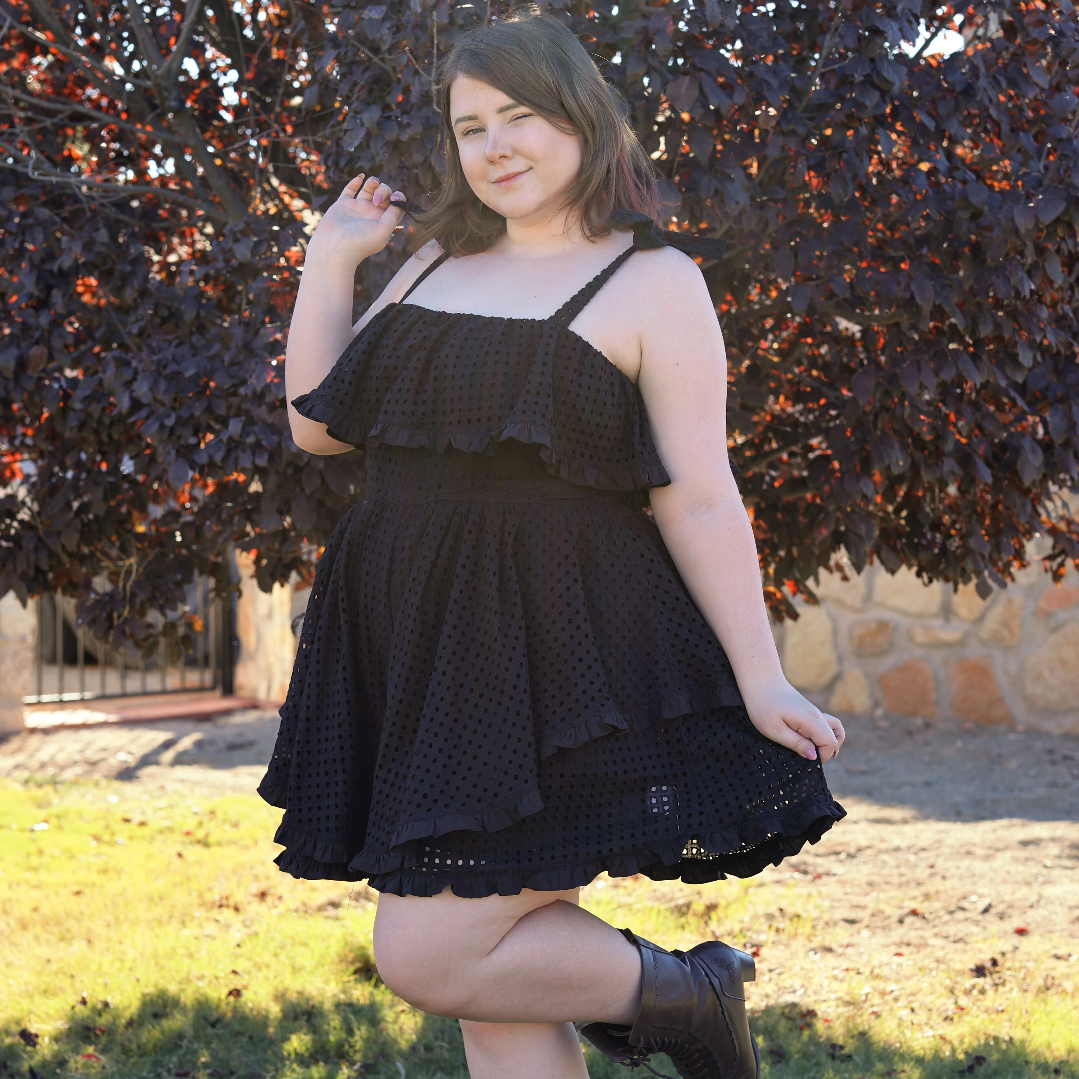 Obsidian Petals 100% Cotton Romper - Image 16