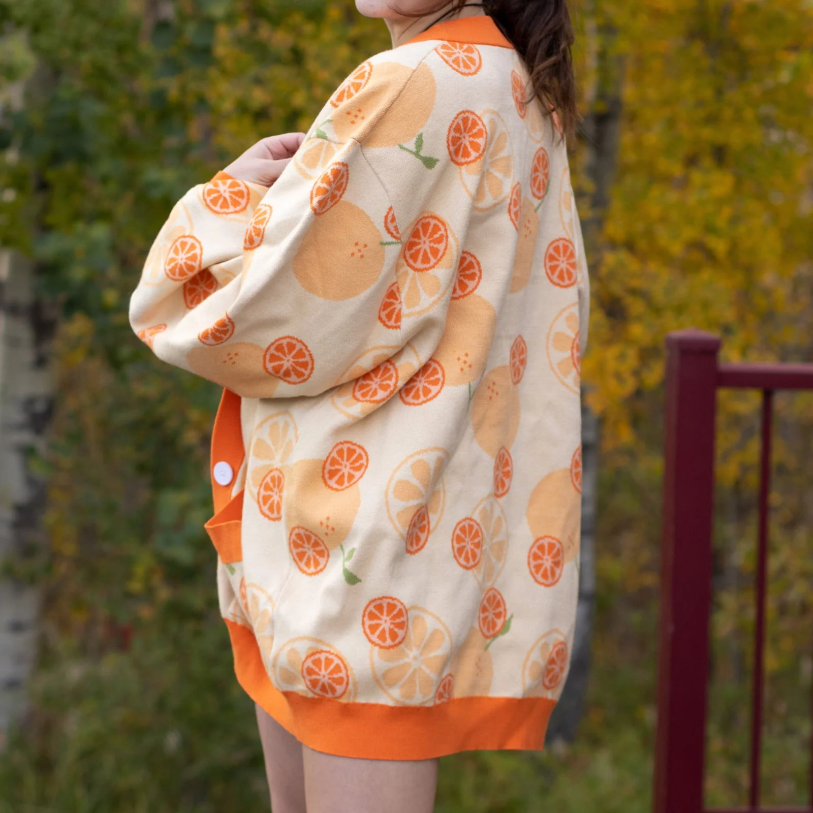 Orange Cardigan - Image 12