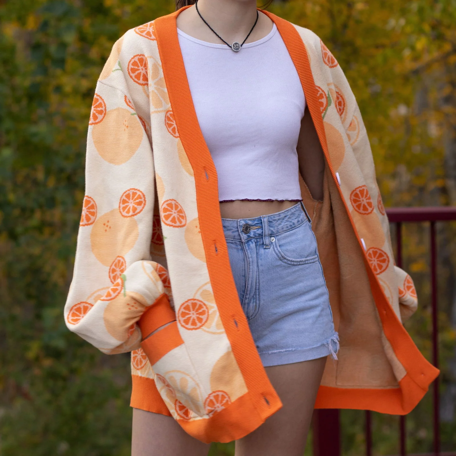 Orange Cardigan - Image 13