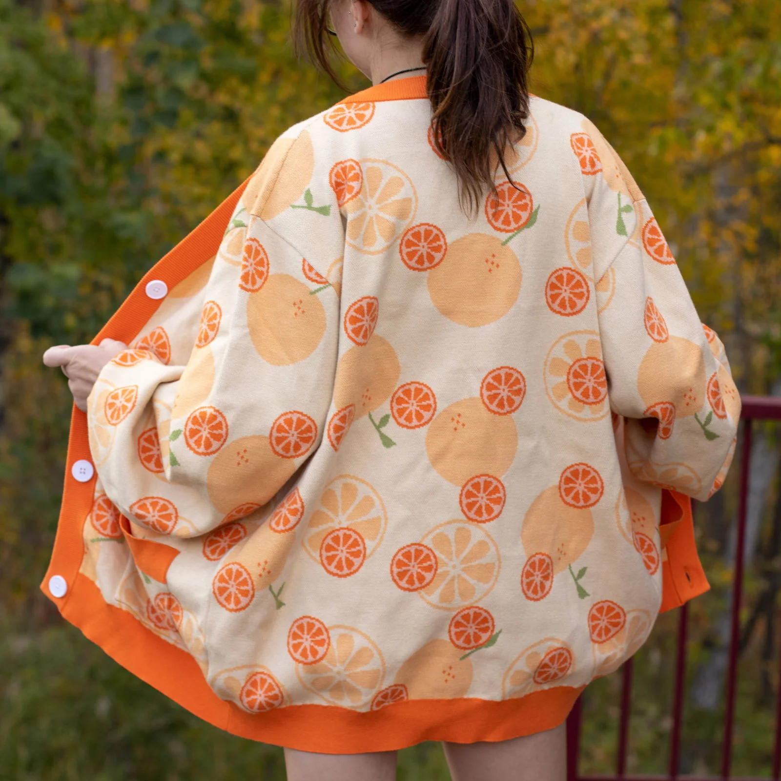 Orange Cardigan - Image 8