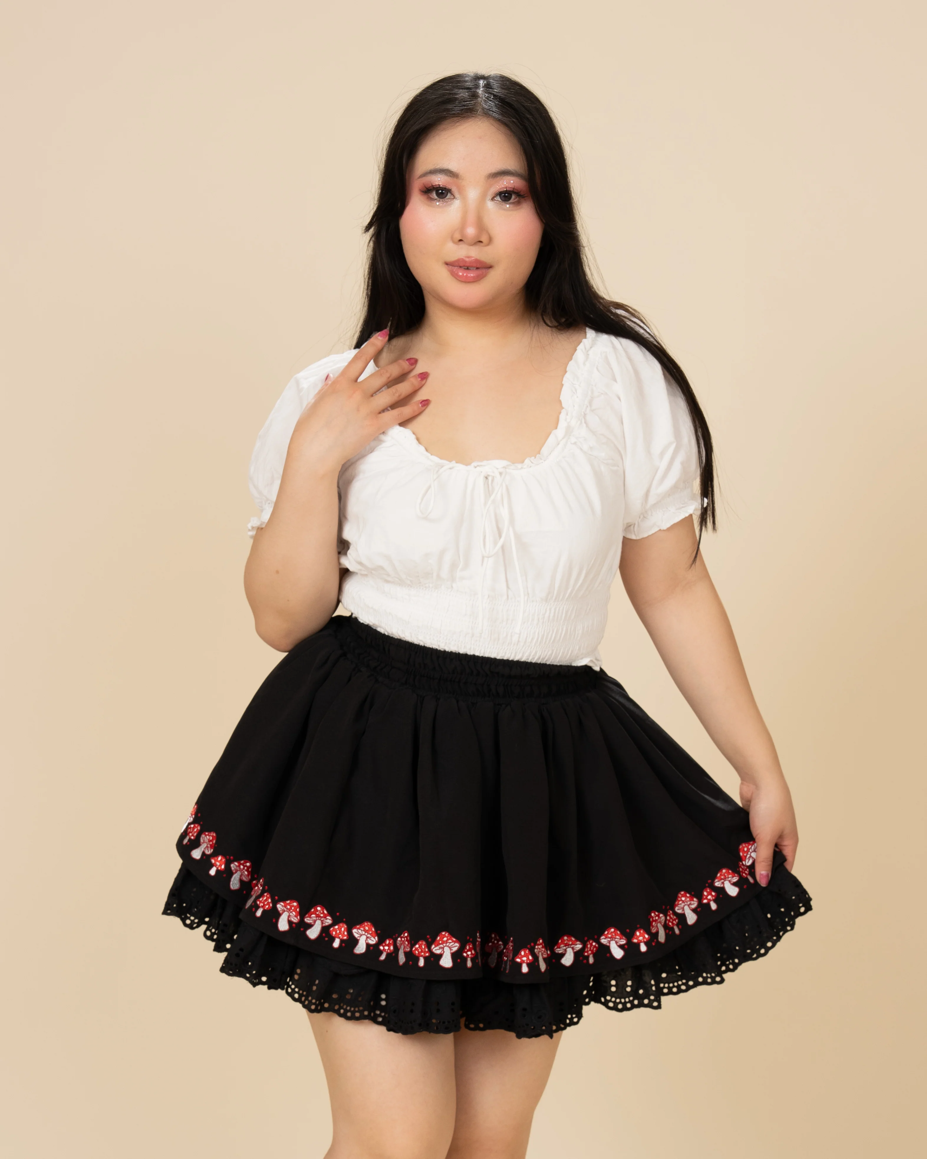 Black Mushroom Skirt (Pre-Order CLOSED) - Image 4