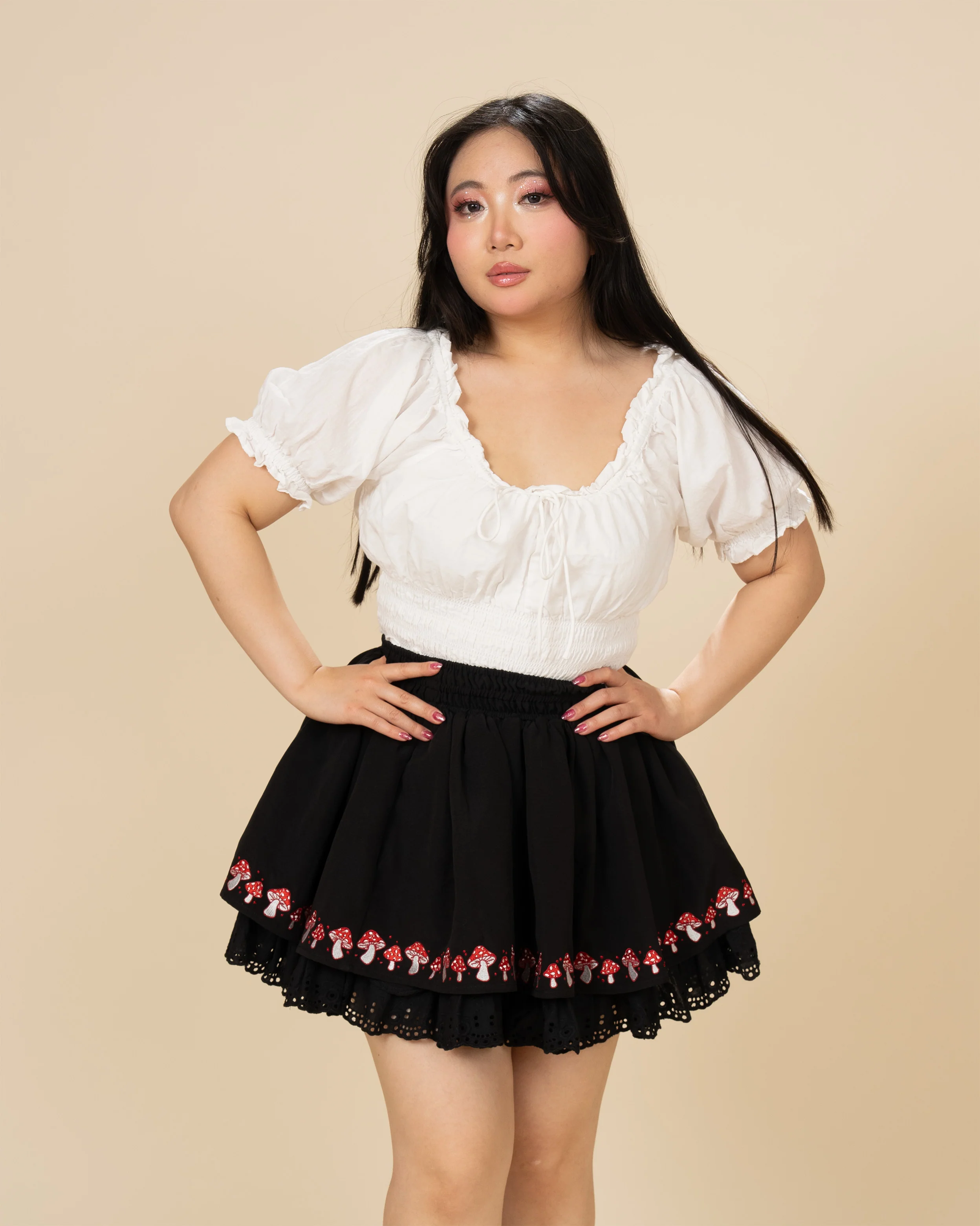 Black Mushroom Skirt (Pre-Order CLOSED) - Image 6