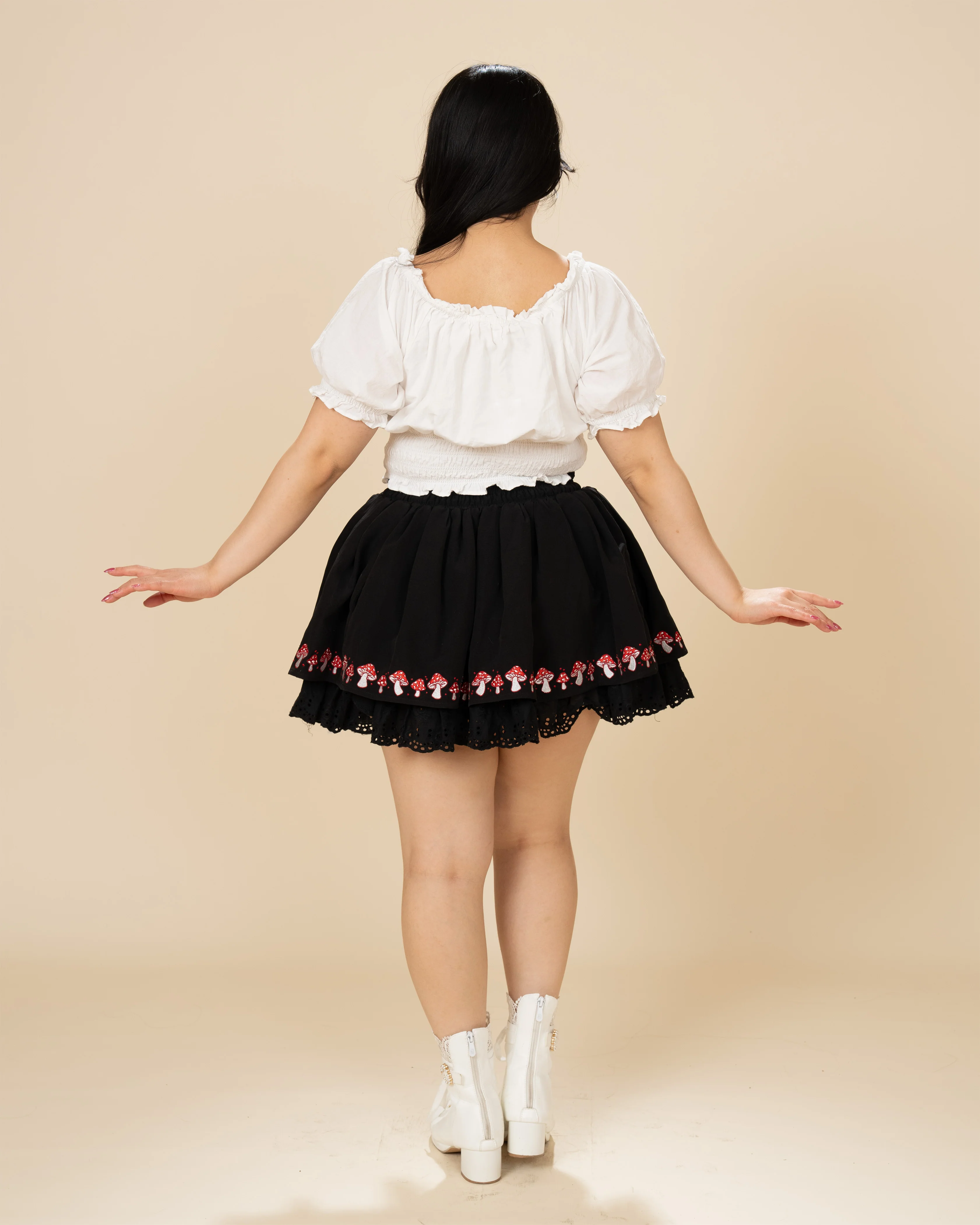 Black Mushroom Skirt (Pre-Order CLOSED) - Image 8