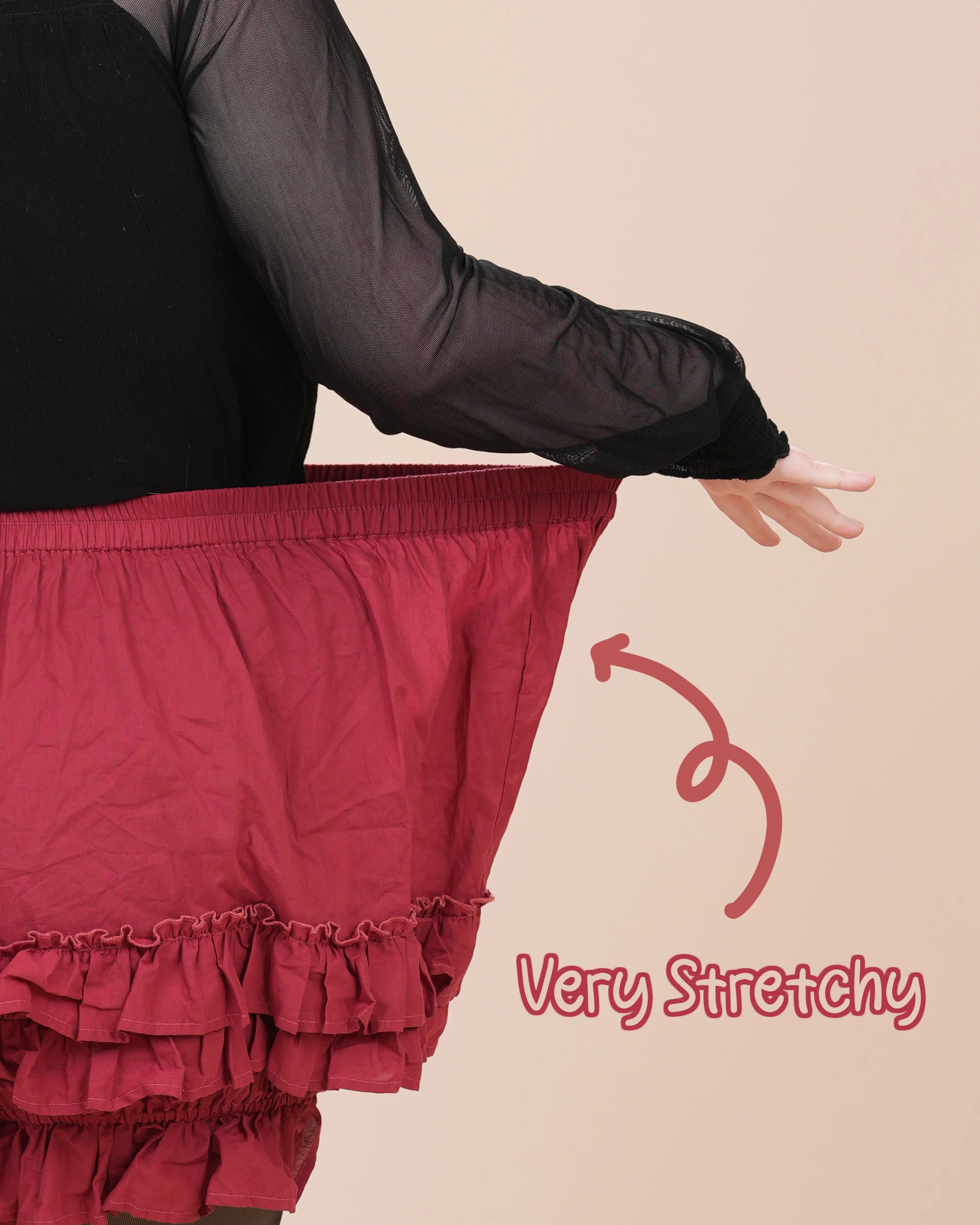 100% Cotton Bloomers in Carmine Rose (Pre-Order CLOSED) (ESD July 1st - 7th, 2026) - Image 4